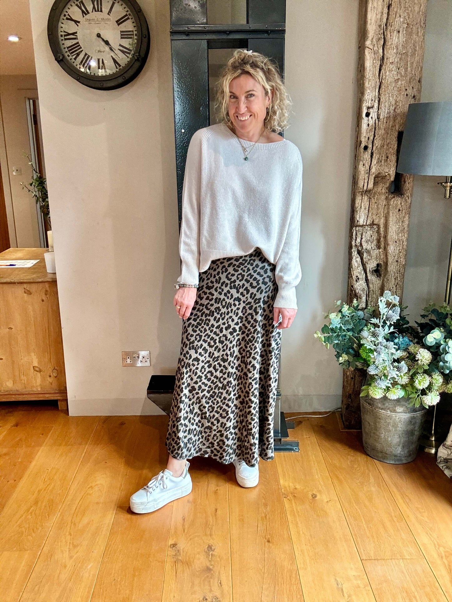 Putney Maxi Skirt | Taupe Leopard