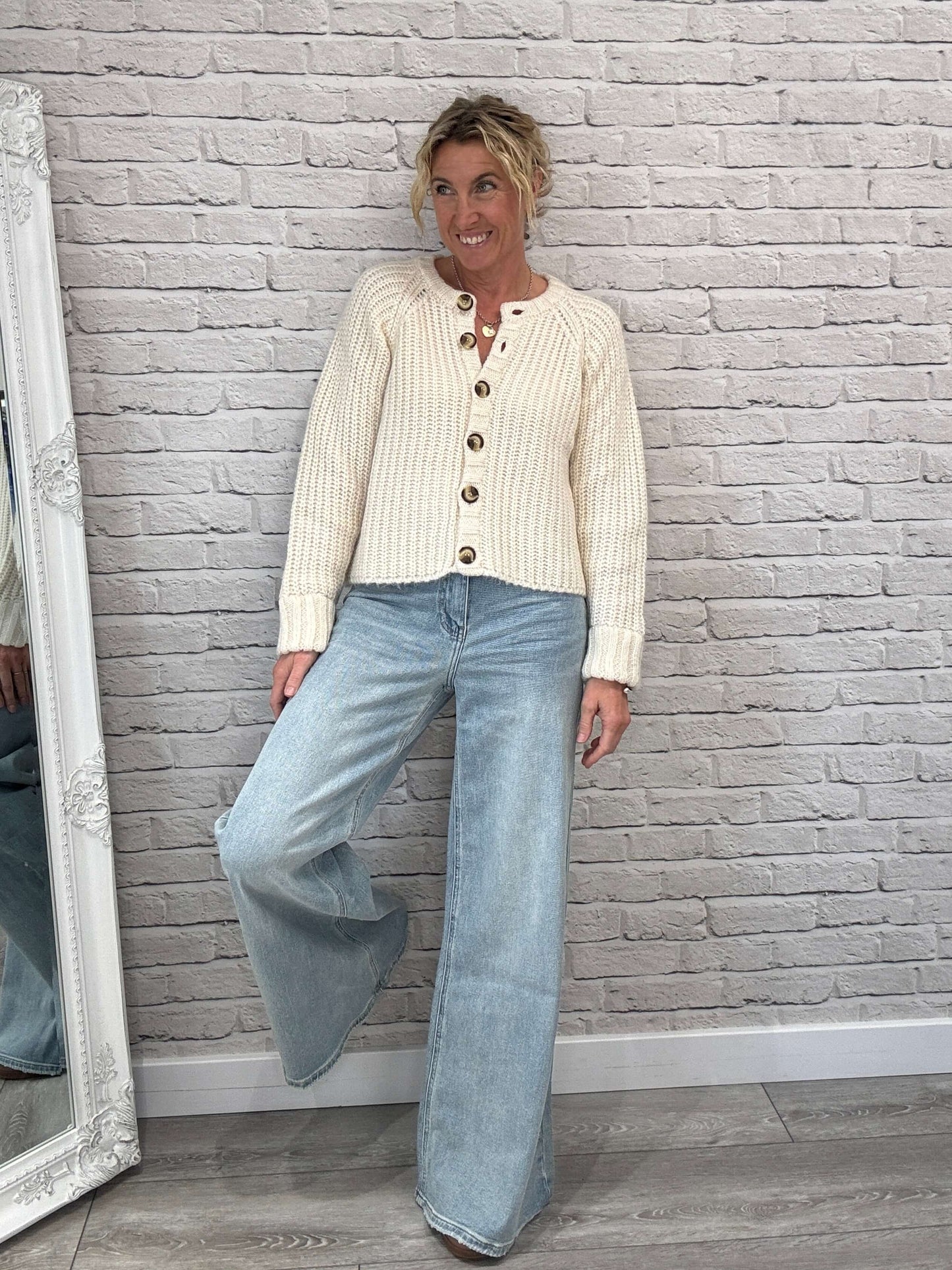 Shoreditch Palazzo Jeans | Faded Denim