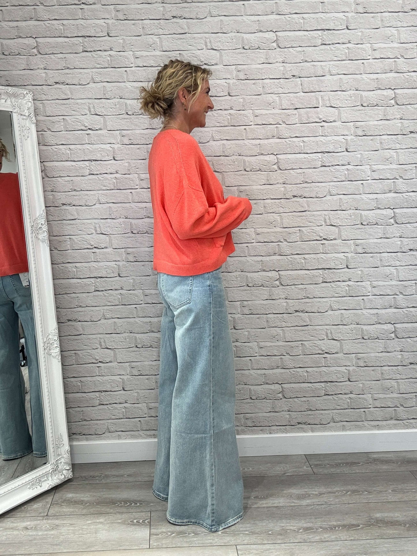 Shoreditch Palazzo Jeans | Faded Denim