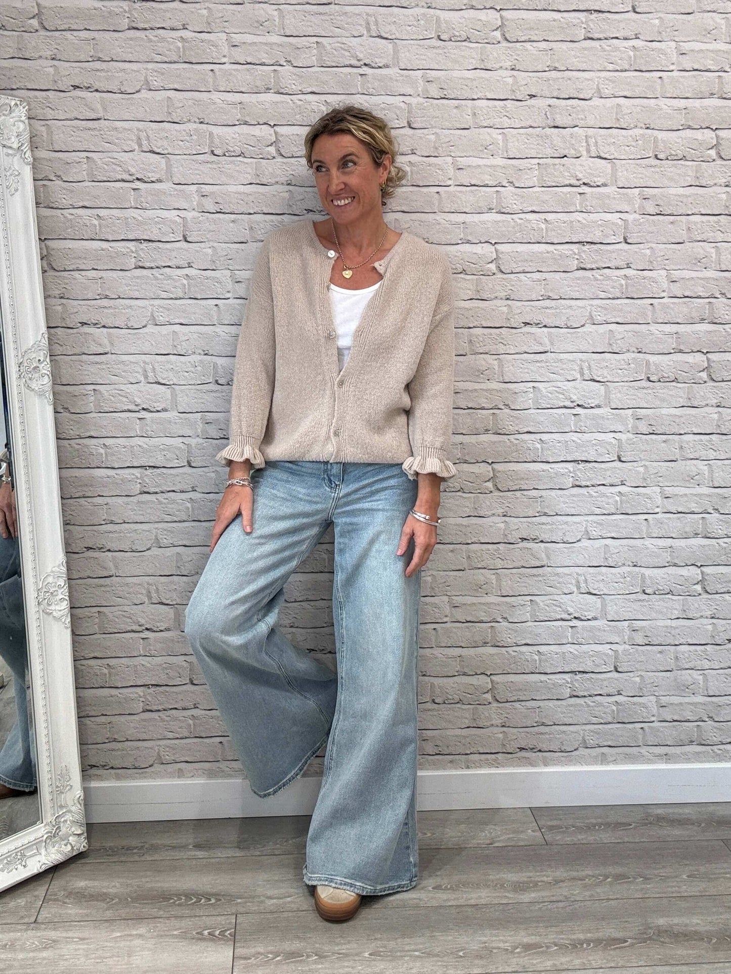 Shoreditch Palazzo Jeans | Faded Denim