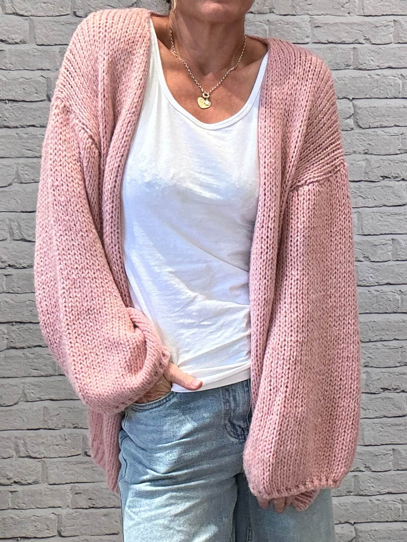 Ottilee Cardigan | Dirty Pink