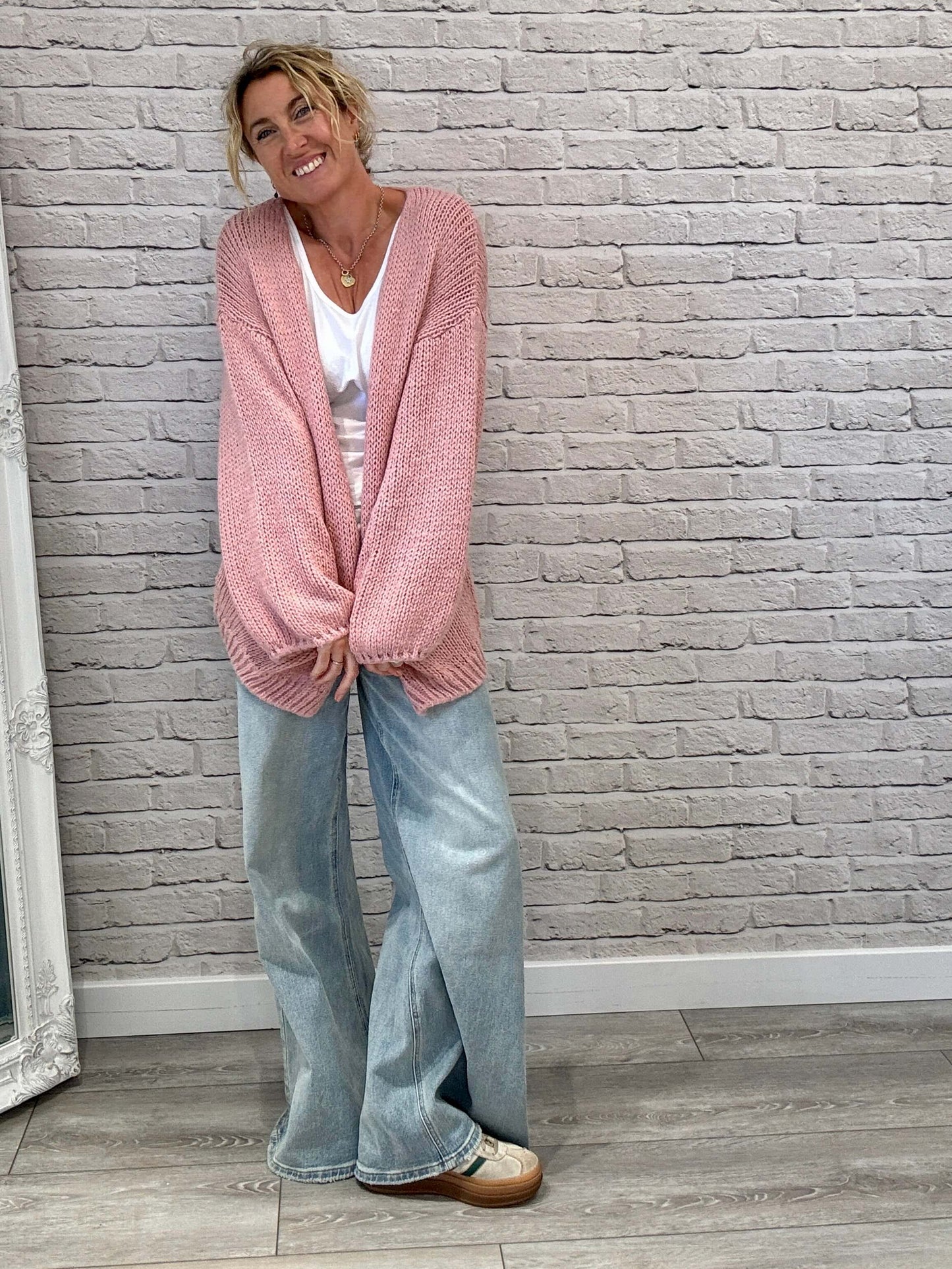 Ottilee Cardigan | Dirty Pink