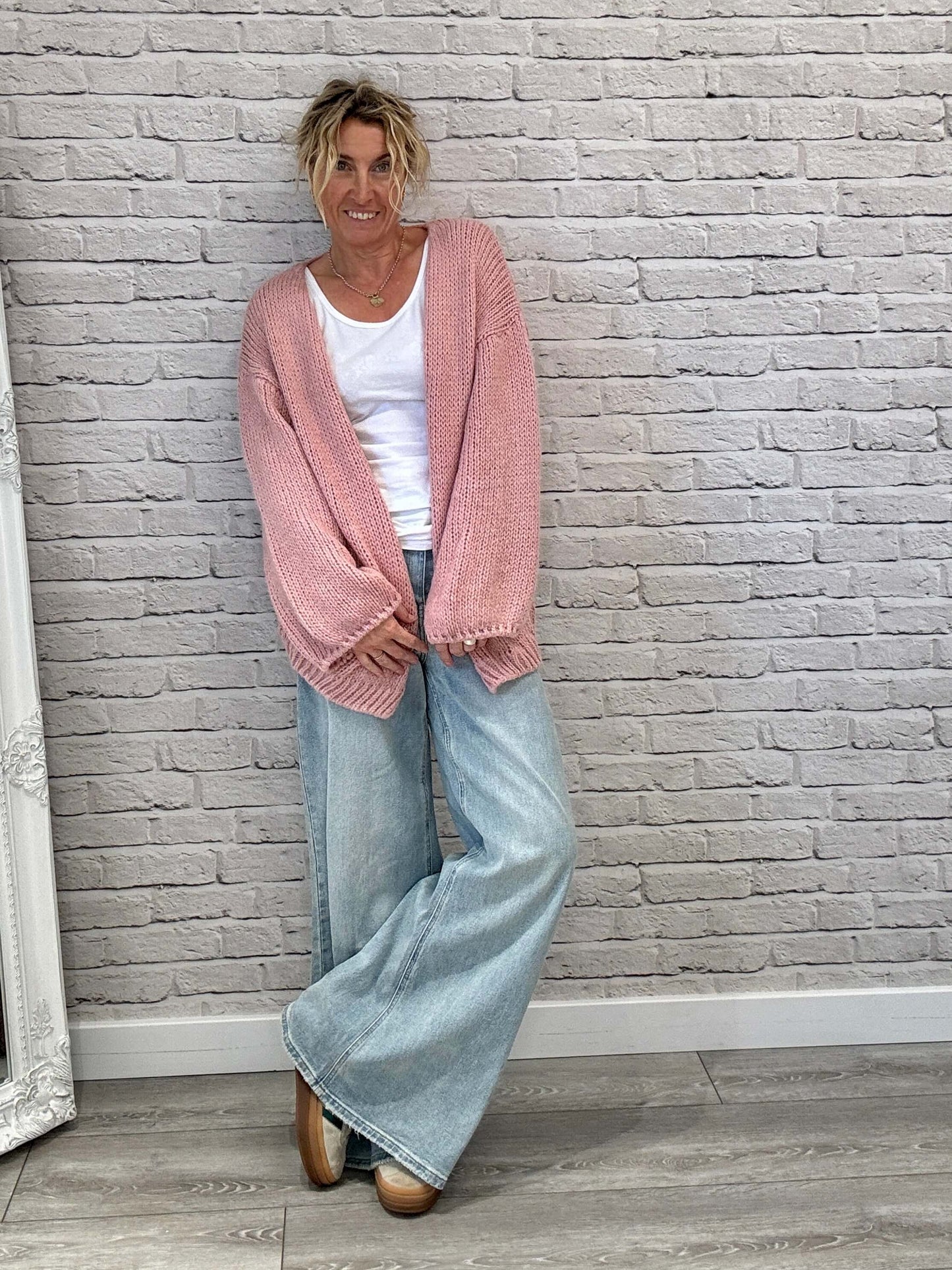 Ottilee Cardigan | Dirty Pink