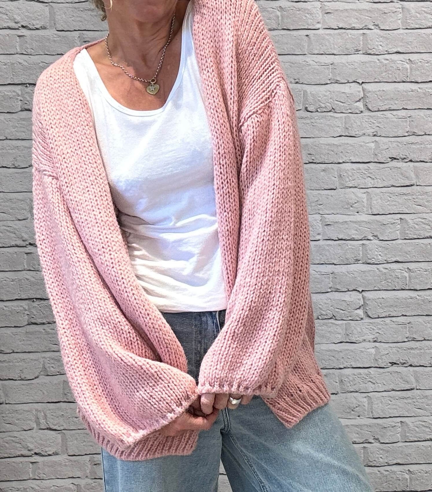 Ottilee Cardigan | Dirty Pink