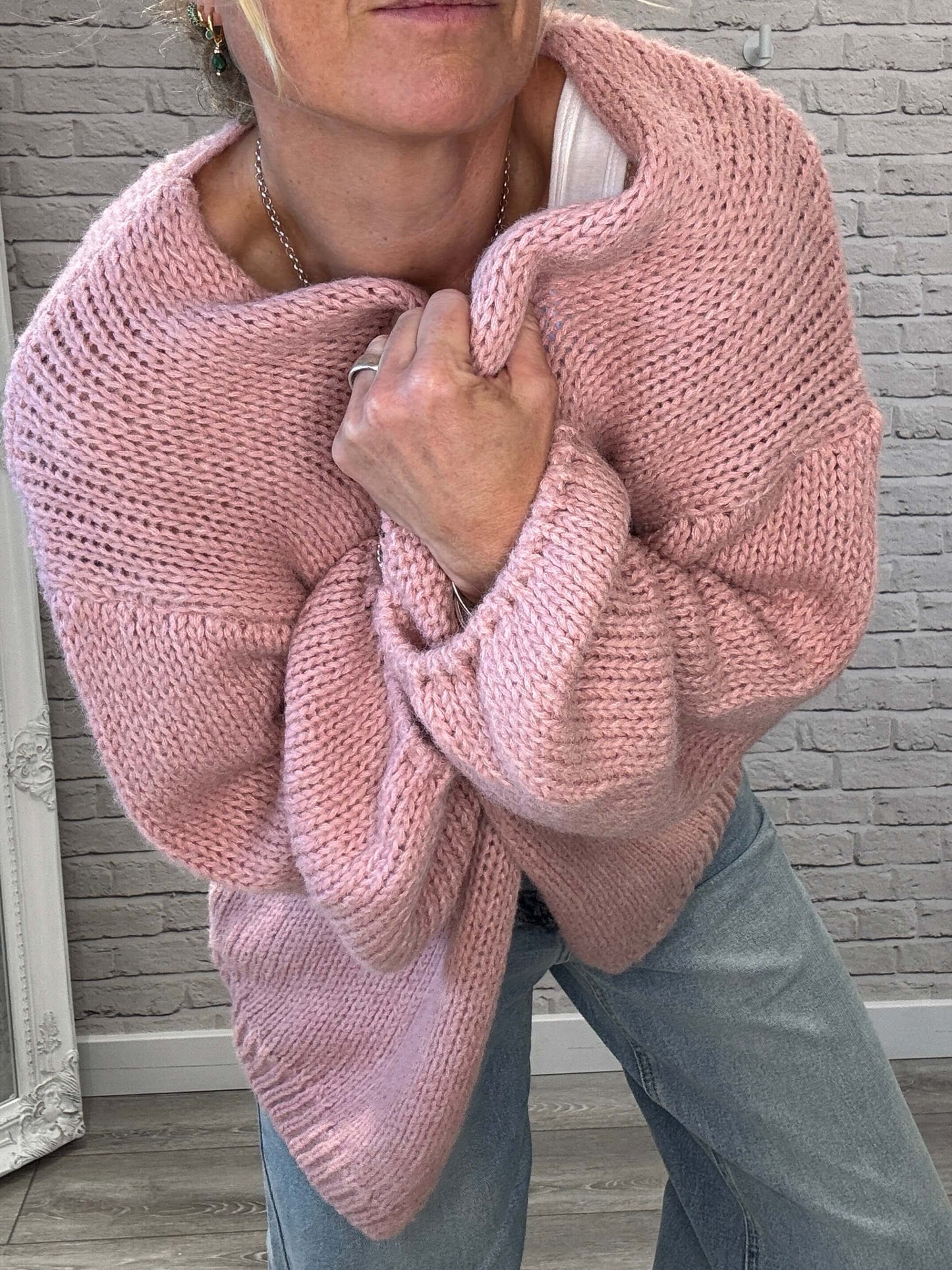 Ottilee Cardigan | Dirty Pink