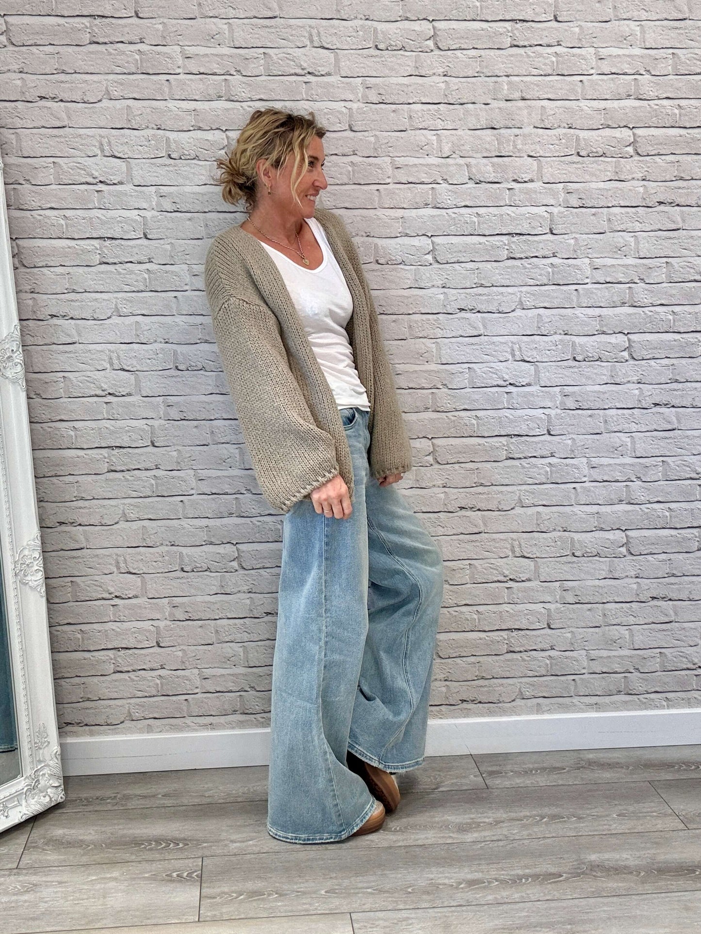 Ottilee Cardigan | Taupe