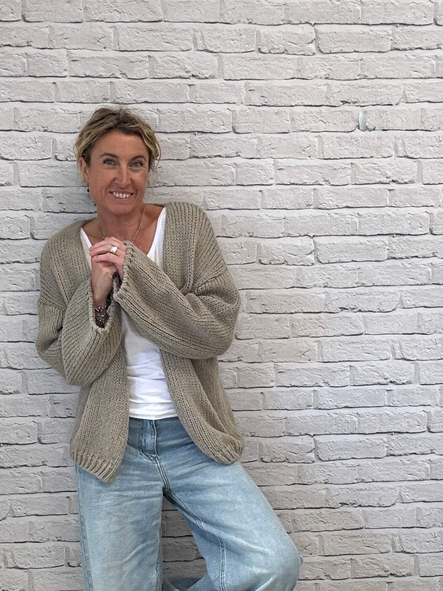 Ottilee Cardigan | Taupe