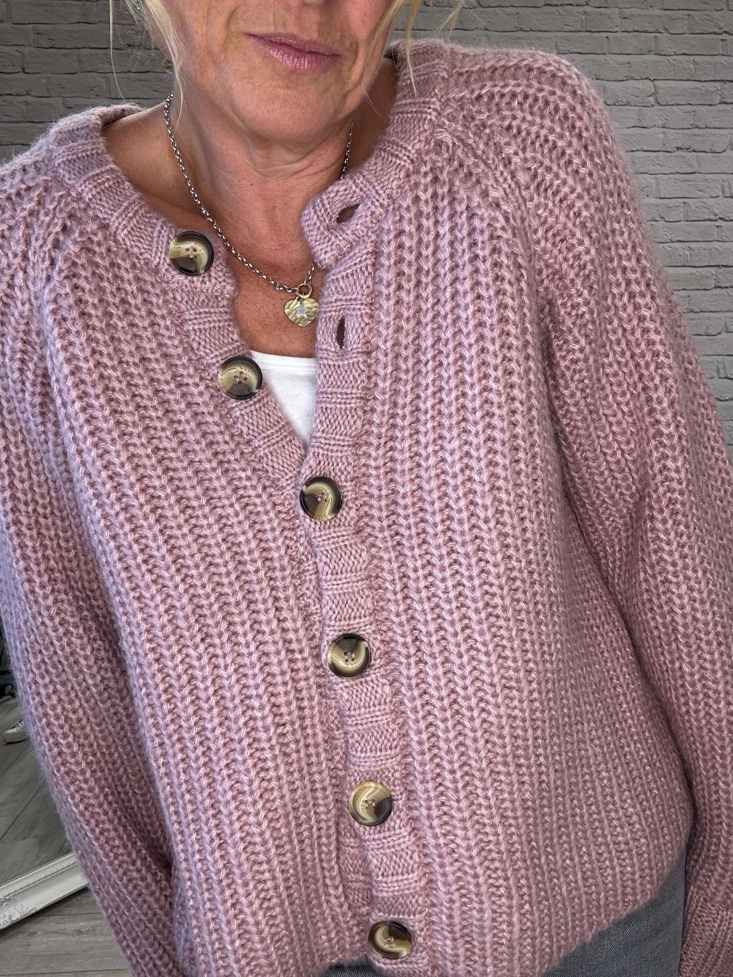 Suki Cardigan | Old Rose