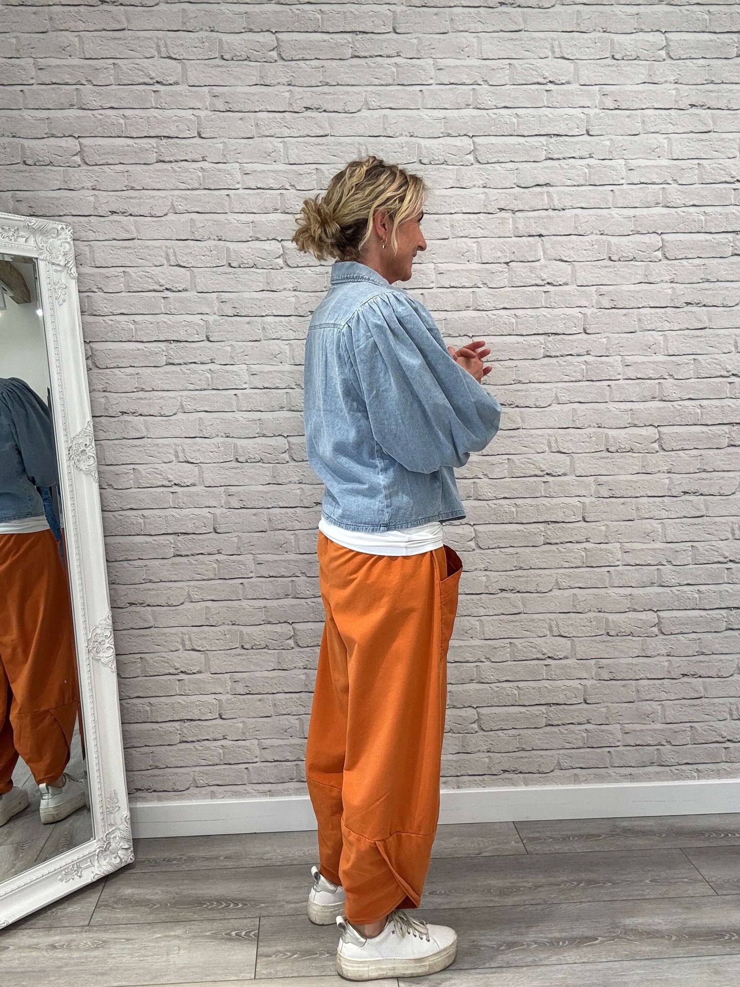 Etta Front Pocket Cocoon Pants | Burnt Orange