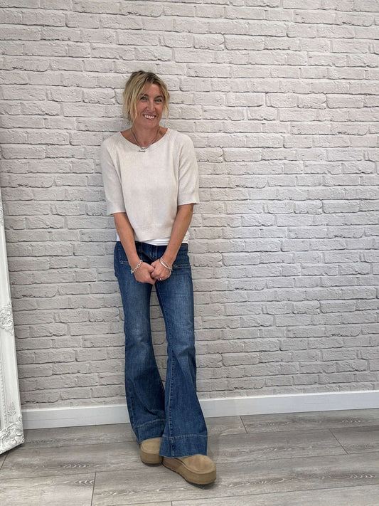 Brooklyn Patch Pocket Flare