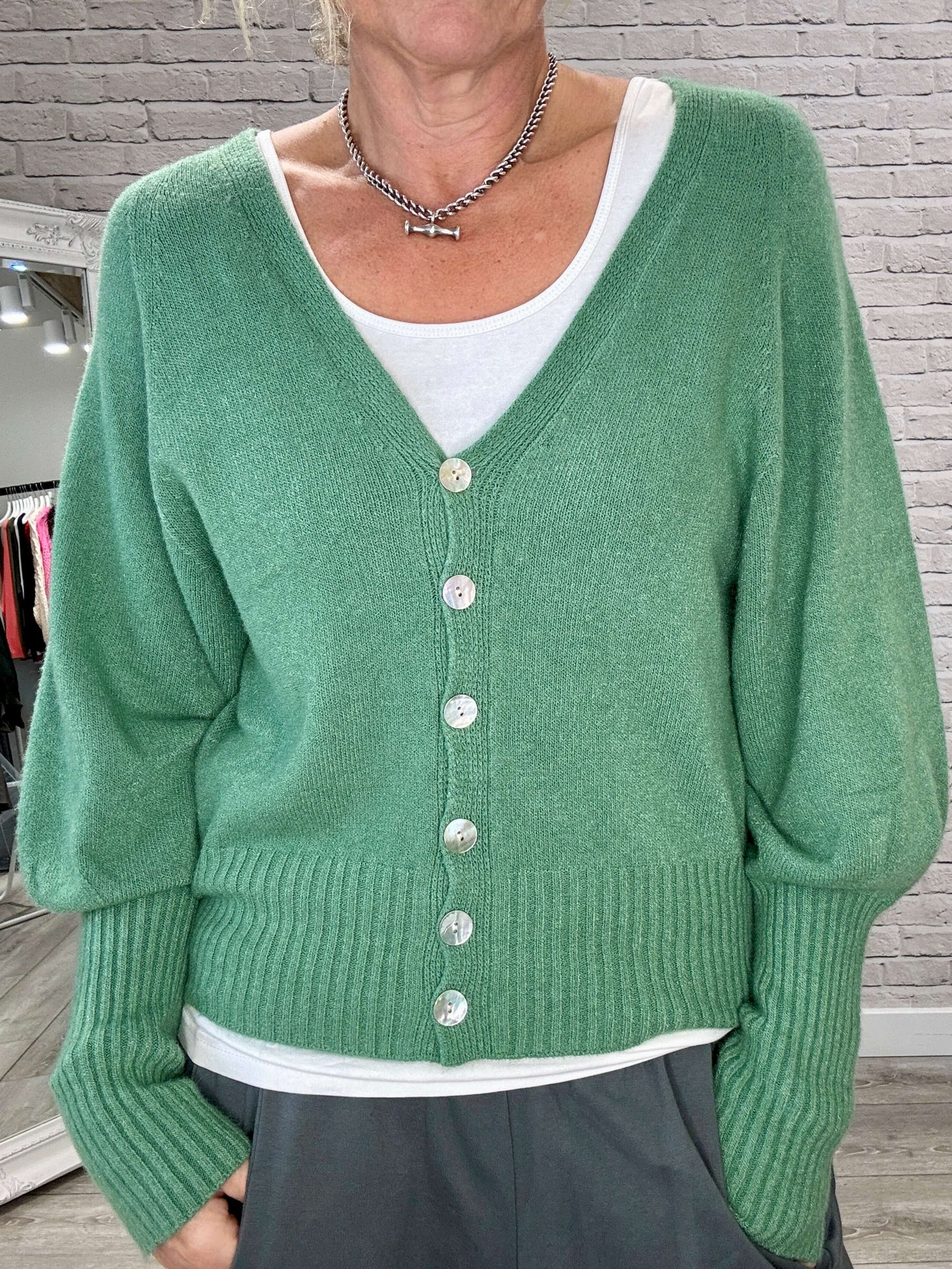 Willow Cardigan | Sage Green