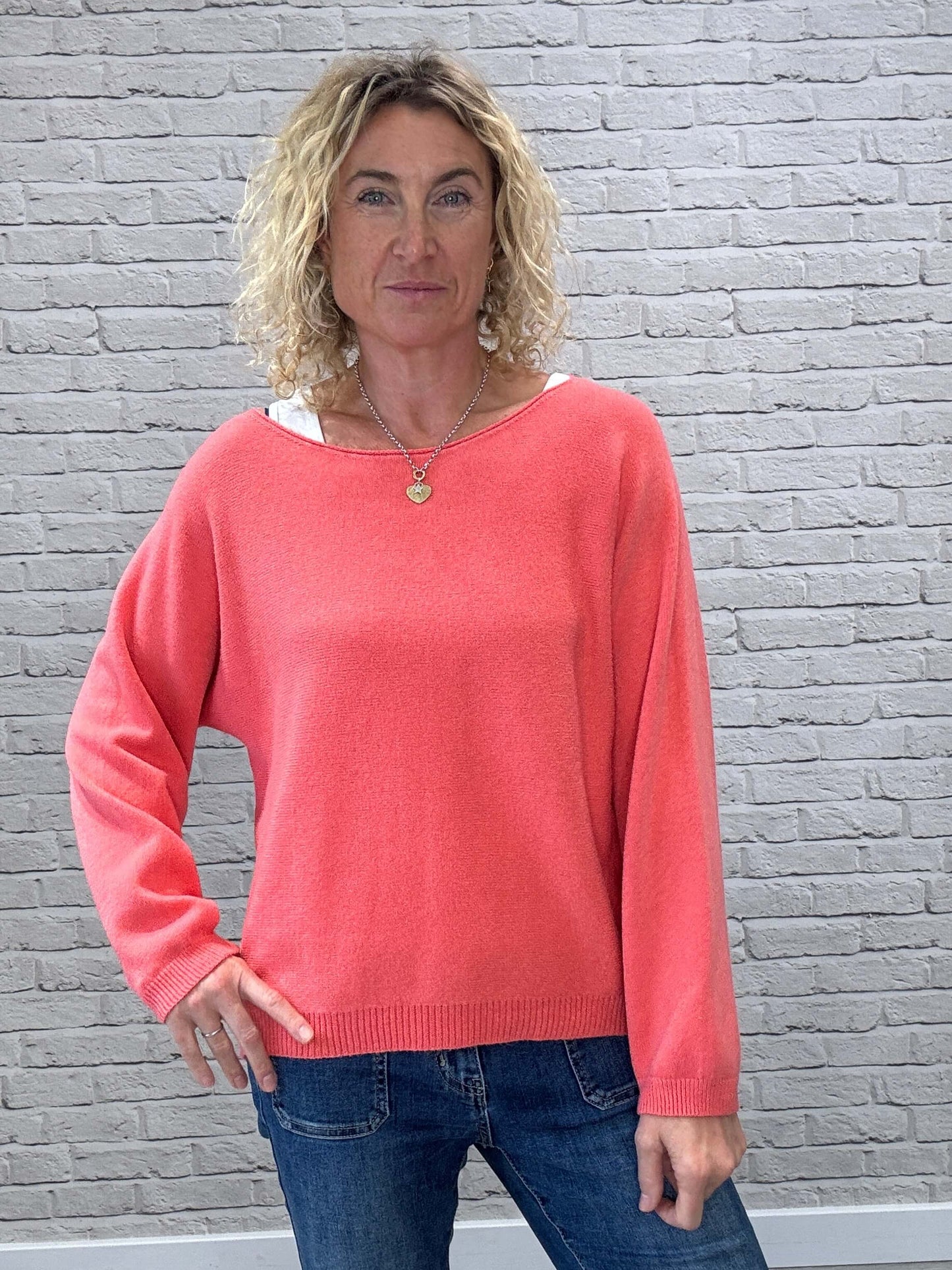 Molly Sweater | Coral