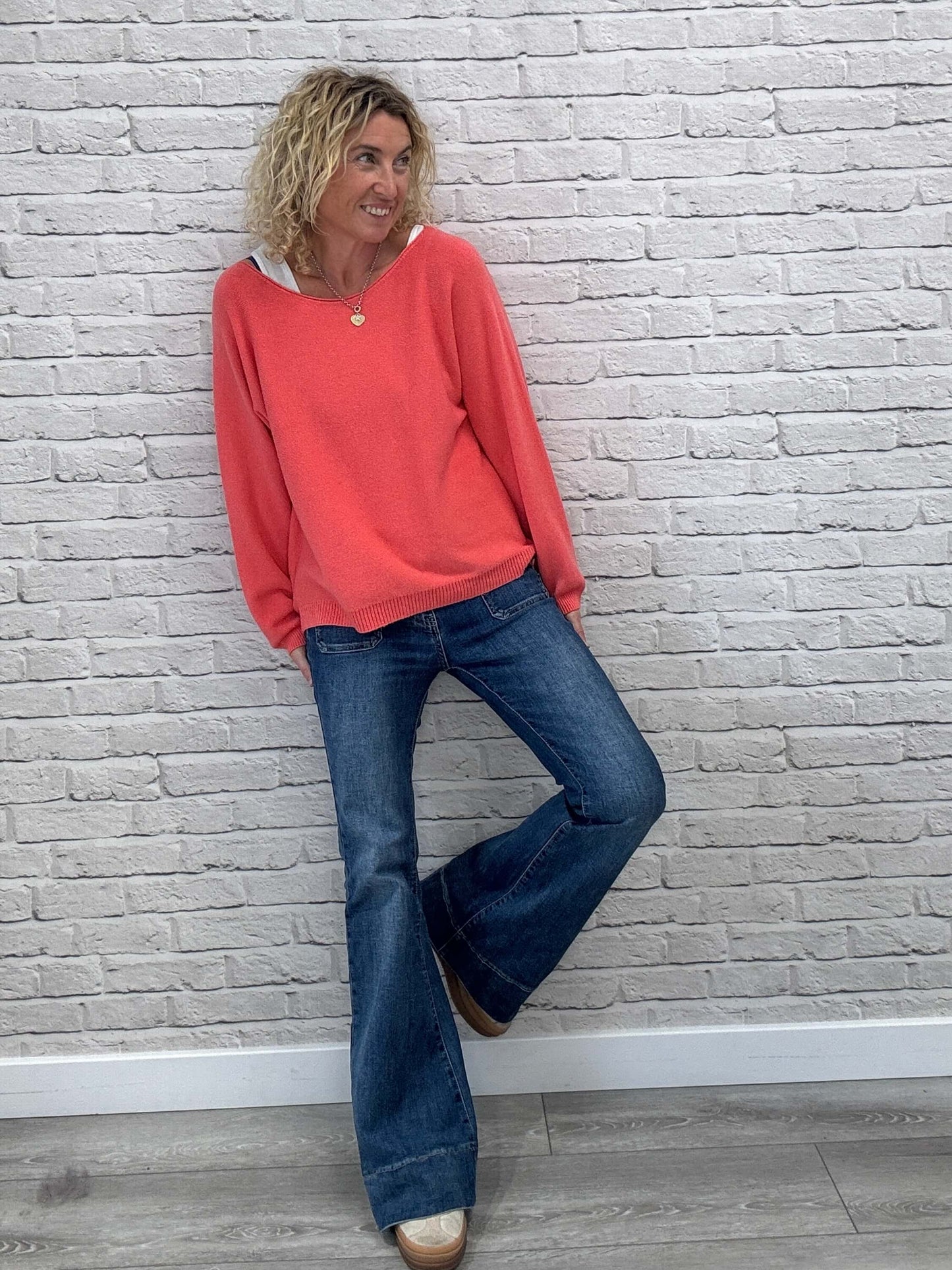 Molly Sweater | Coral