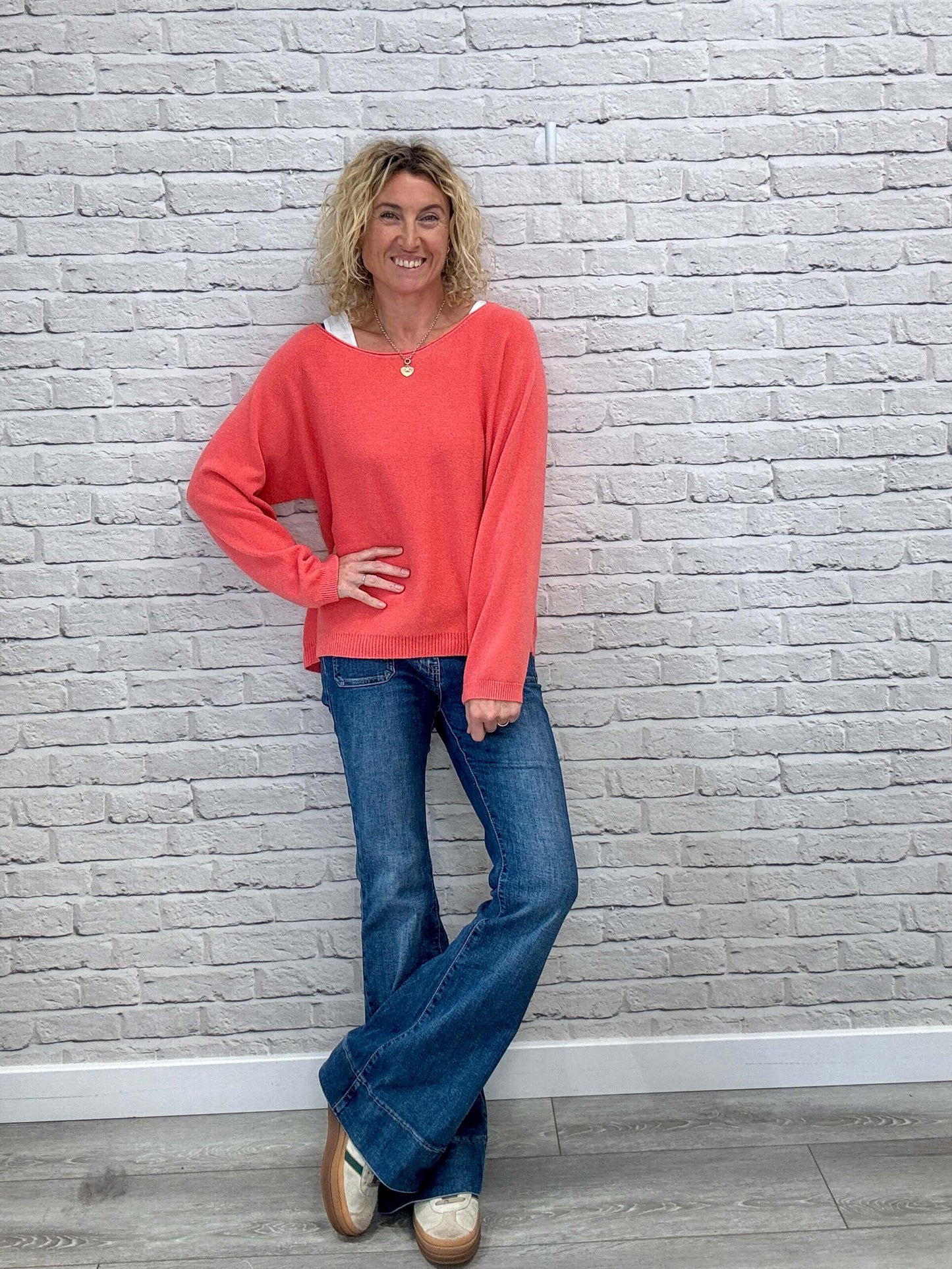 Molly Sweater | Coral