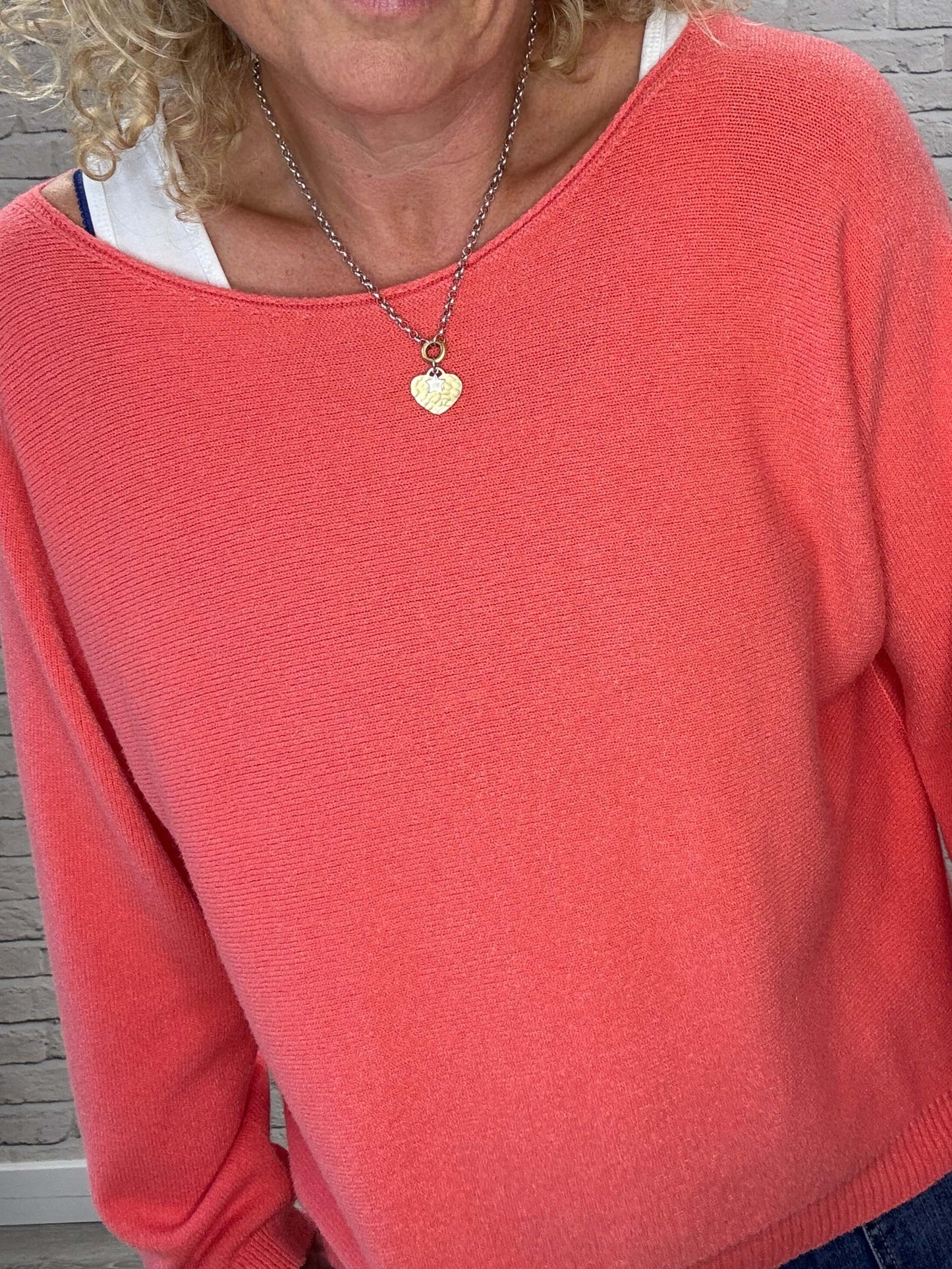 Molly Sweater | Coral