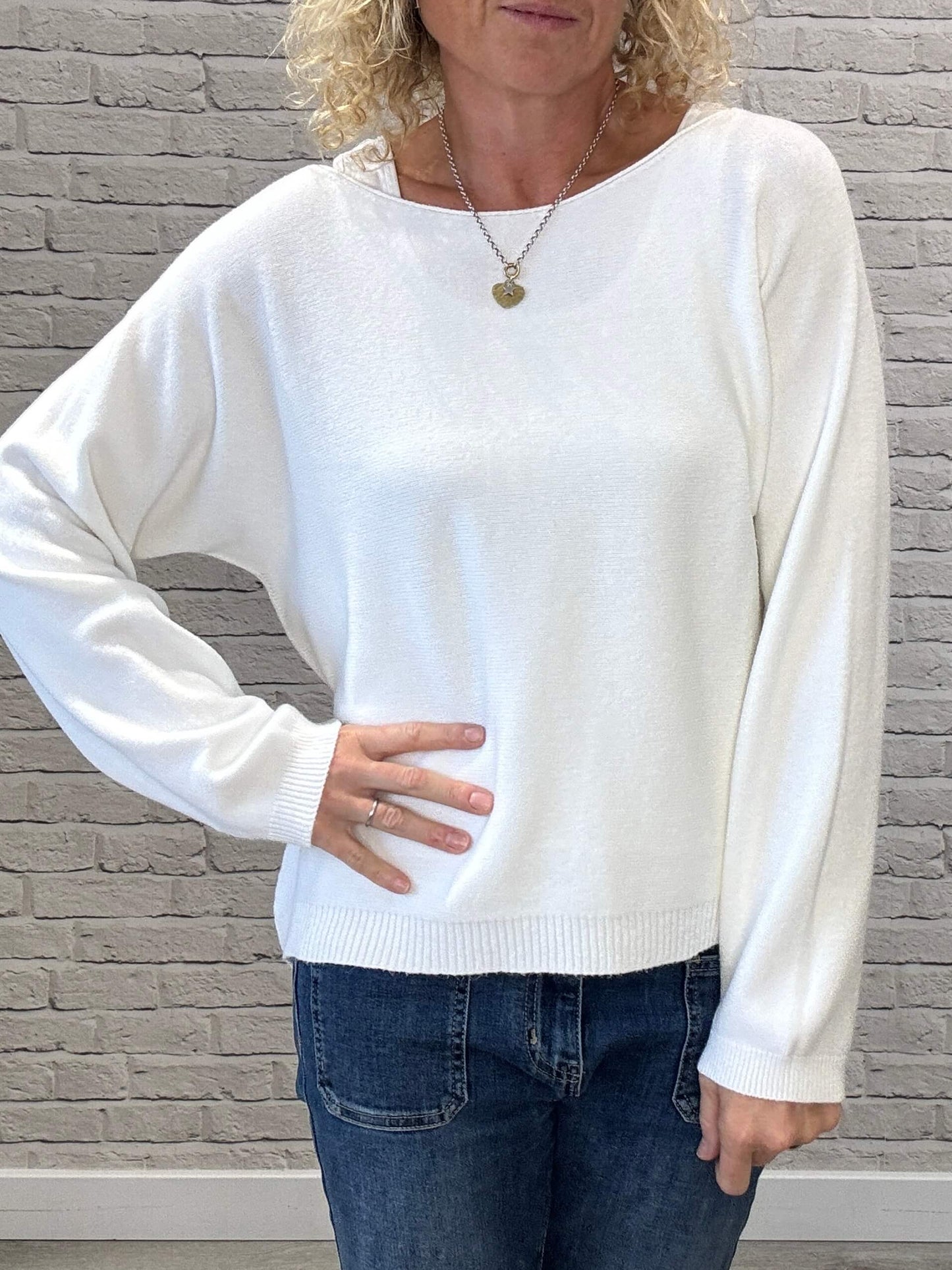 Molly Sweater | Chalk