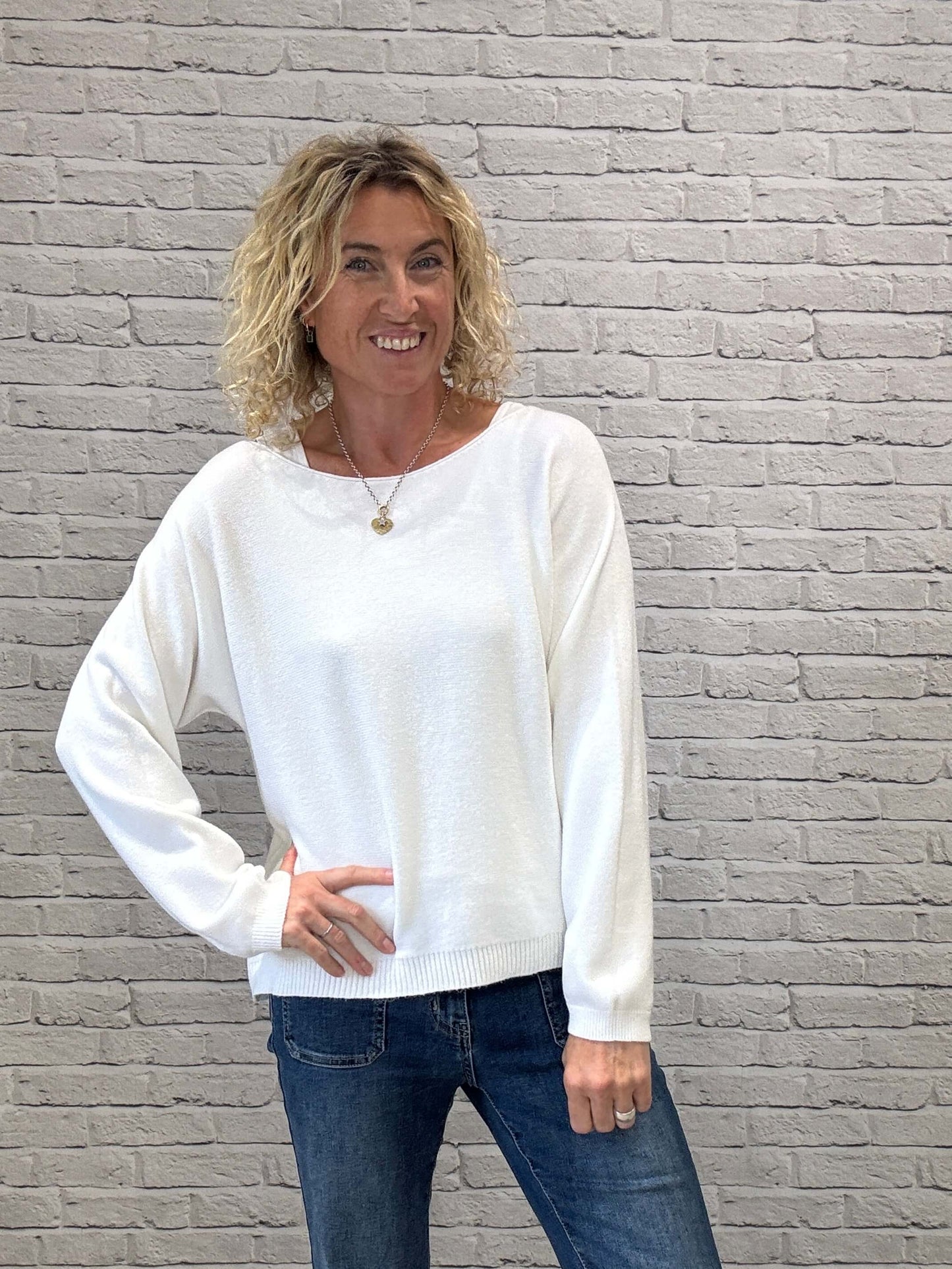 Molly Sweater | Chalk