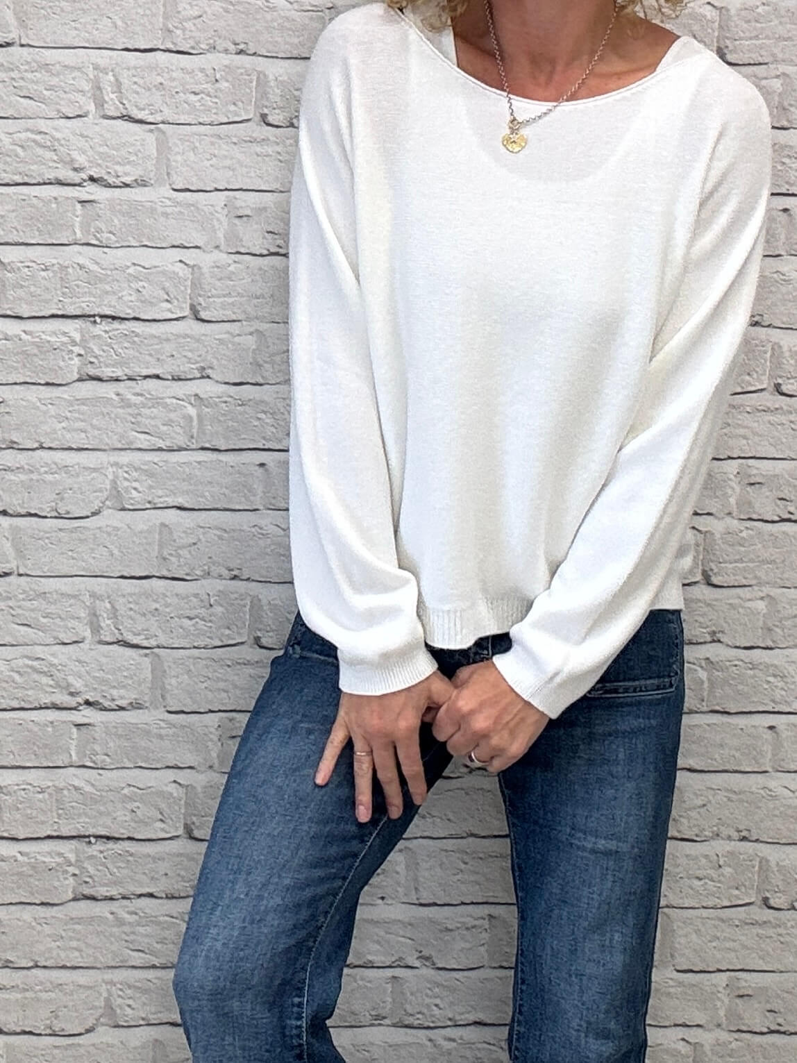 Molly Sweater | Chalk