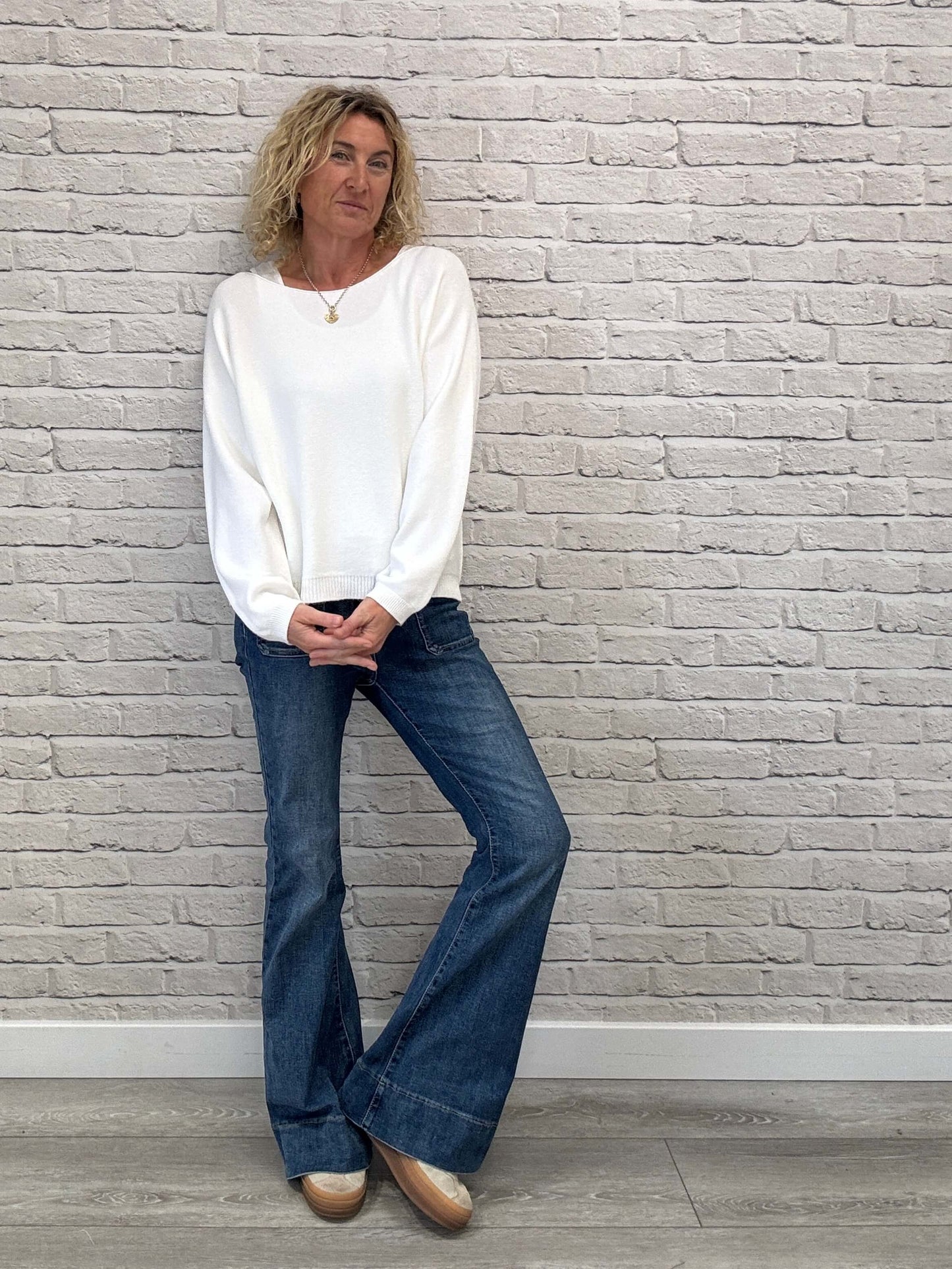 Molly Sweater | Chalk