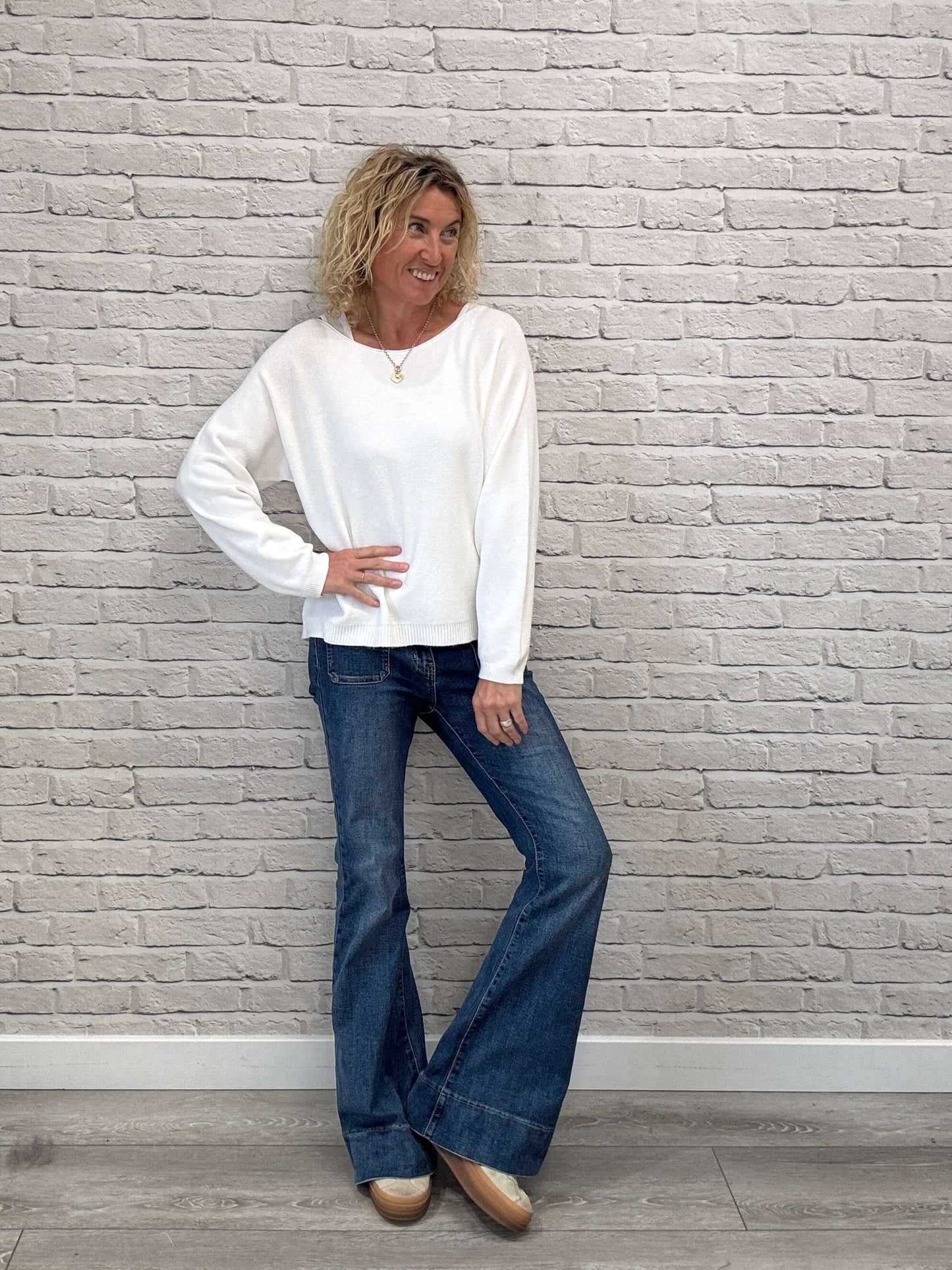 Molly Sweater | Chalk