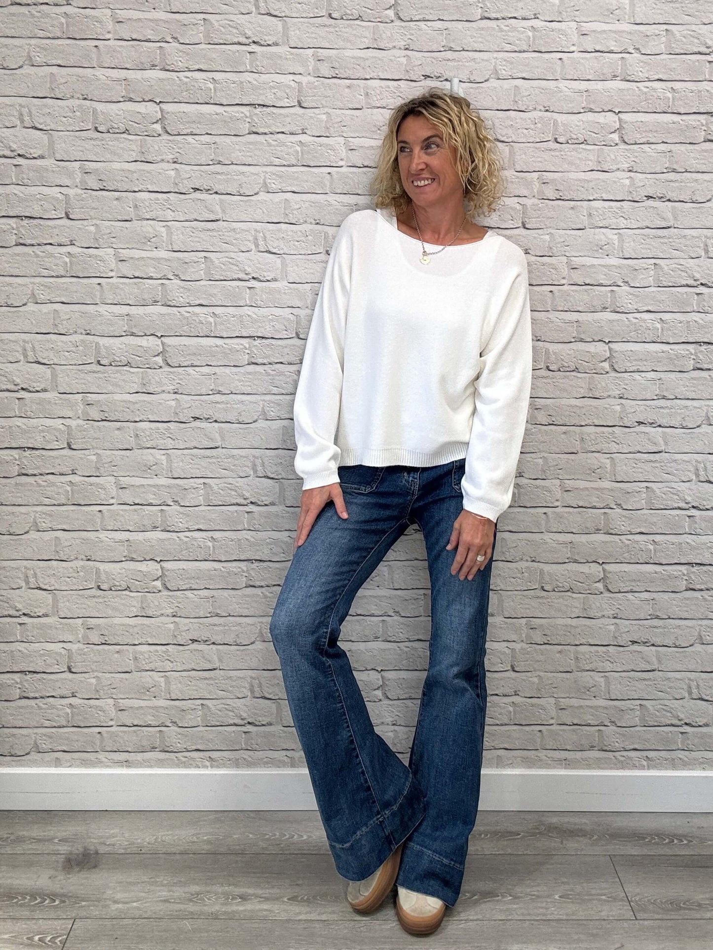 Molly Sweater | Chalk