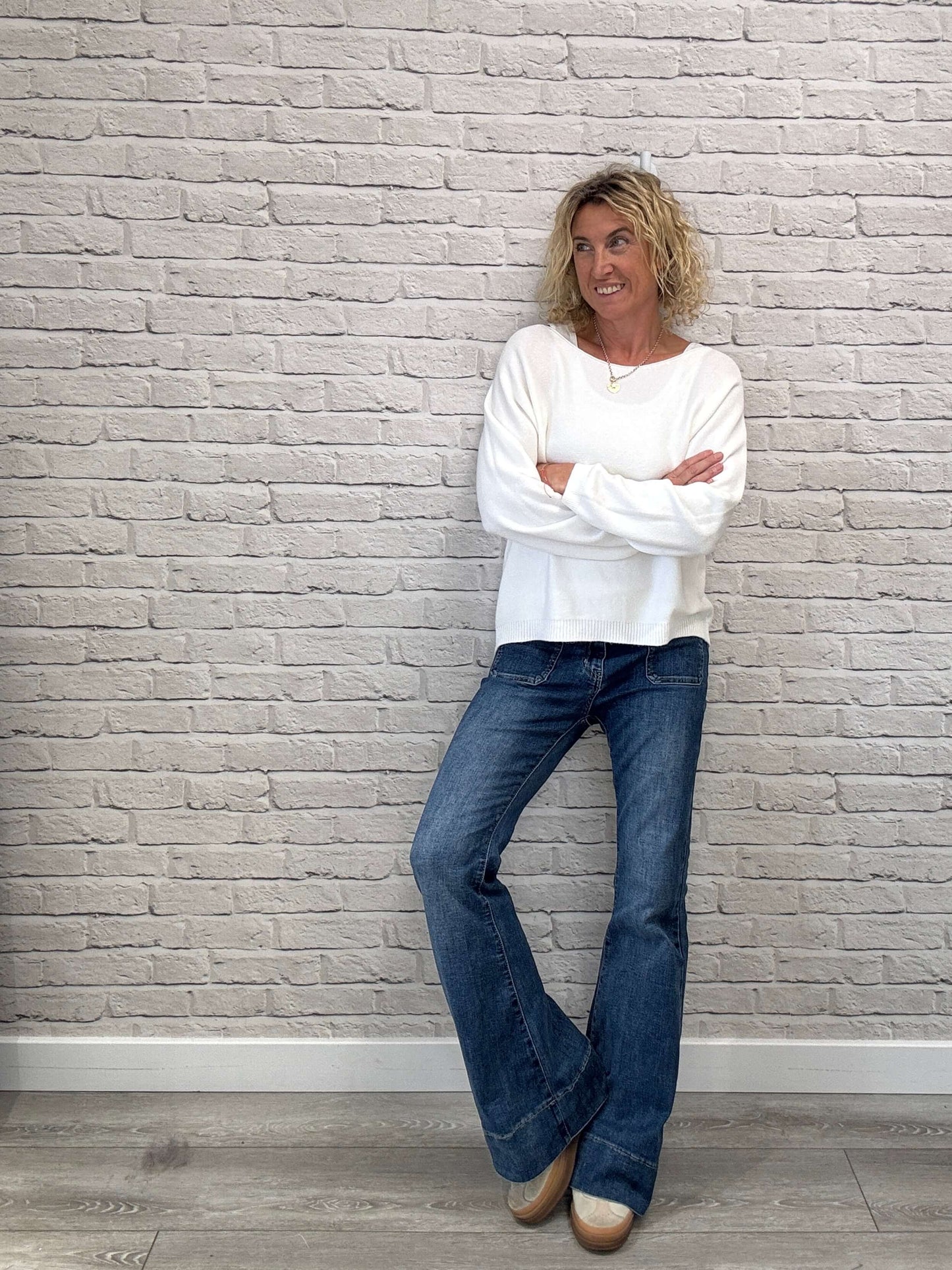 Molly Sweater | Chalk