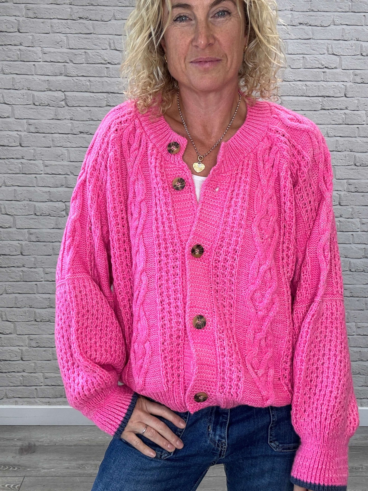 Brigit Cardigan | Pink