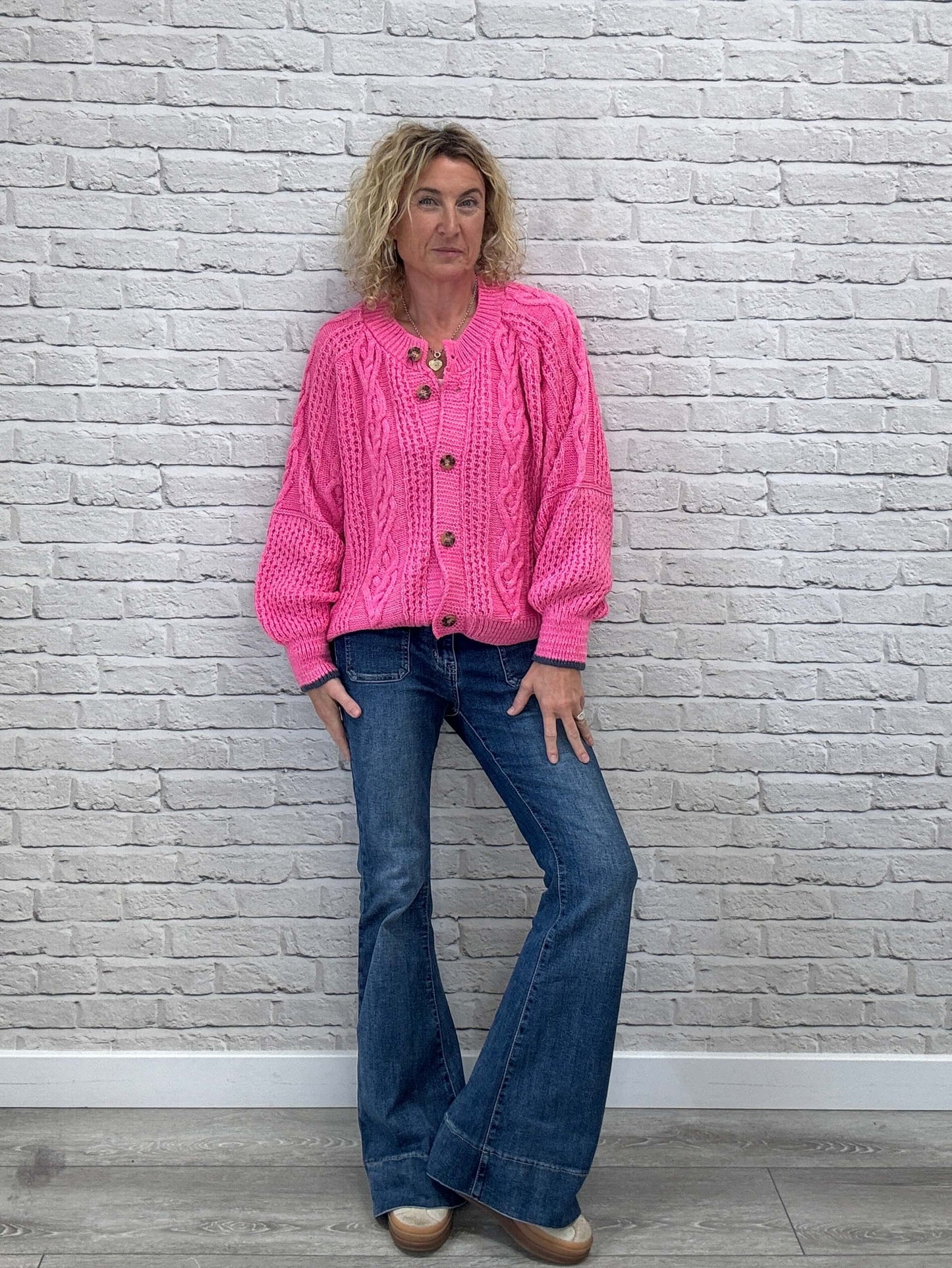 Brigit Cardigan | Pink