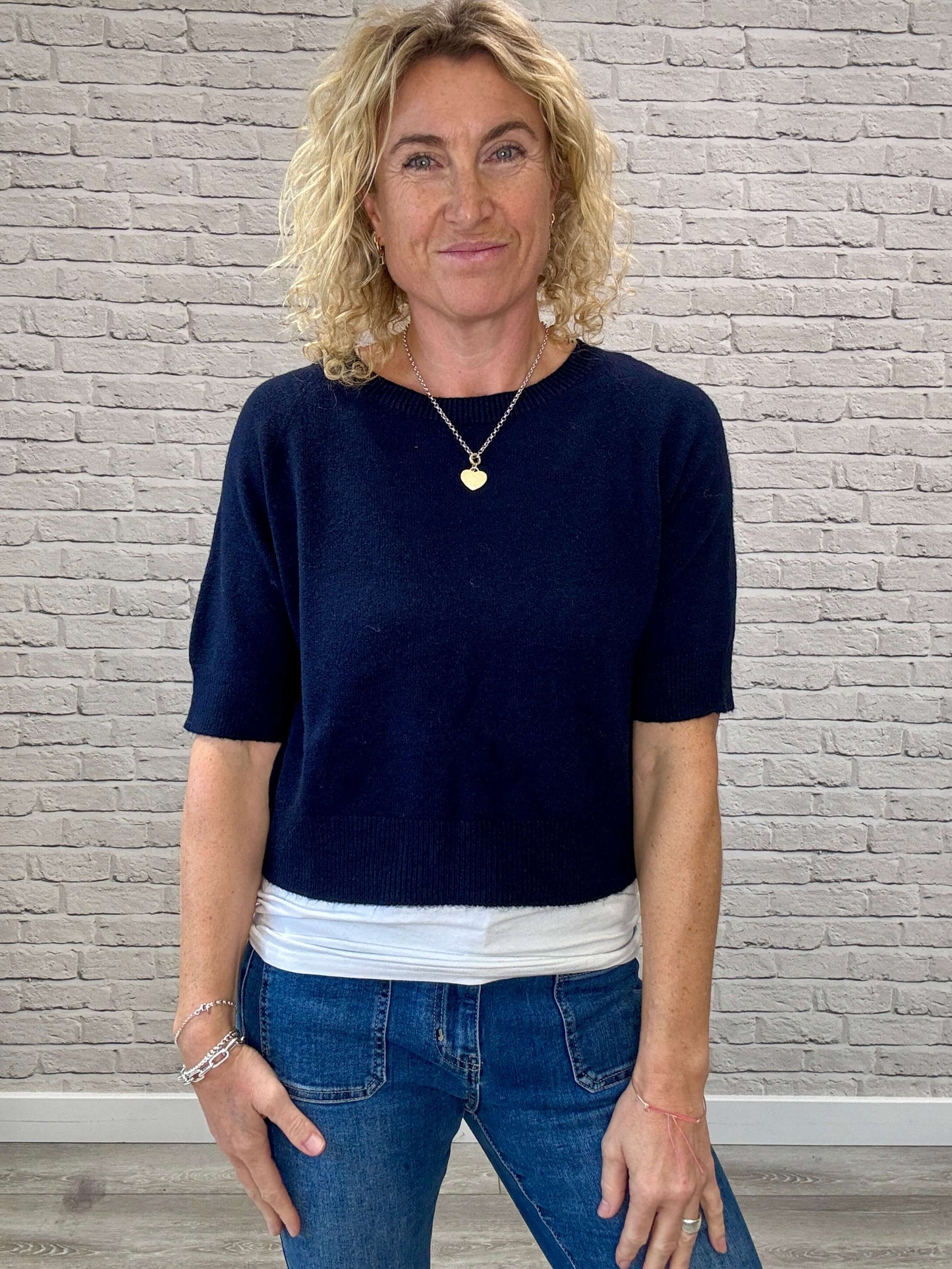 Charlotte Knit | Navy