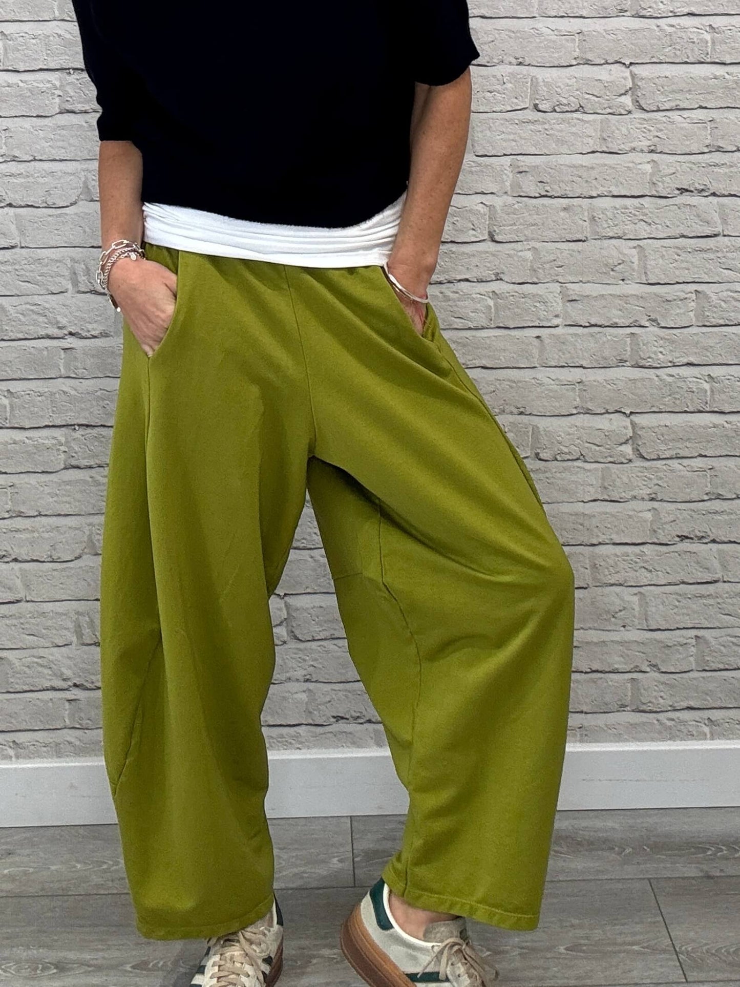 Barrel Joggers | Chartreuse (NEW)