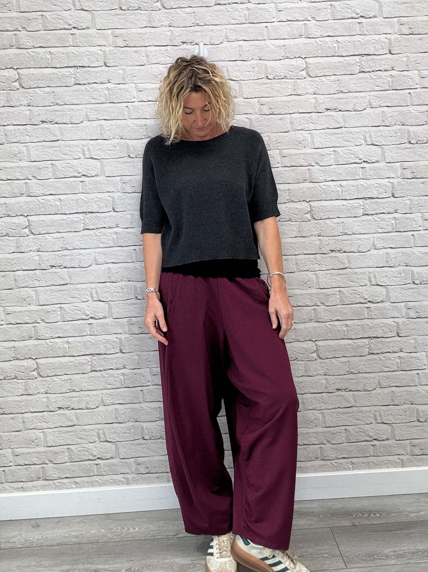 Barrel Joggers | Plum (NEW)