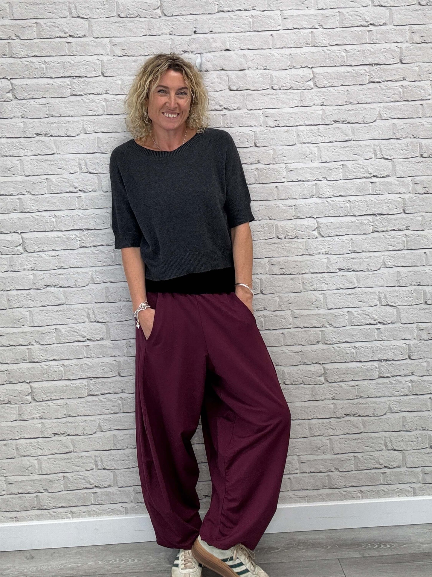 Barrel Joggers | Plum (NEW)