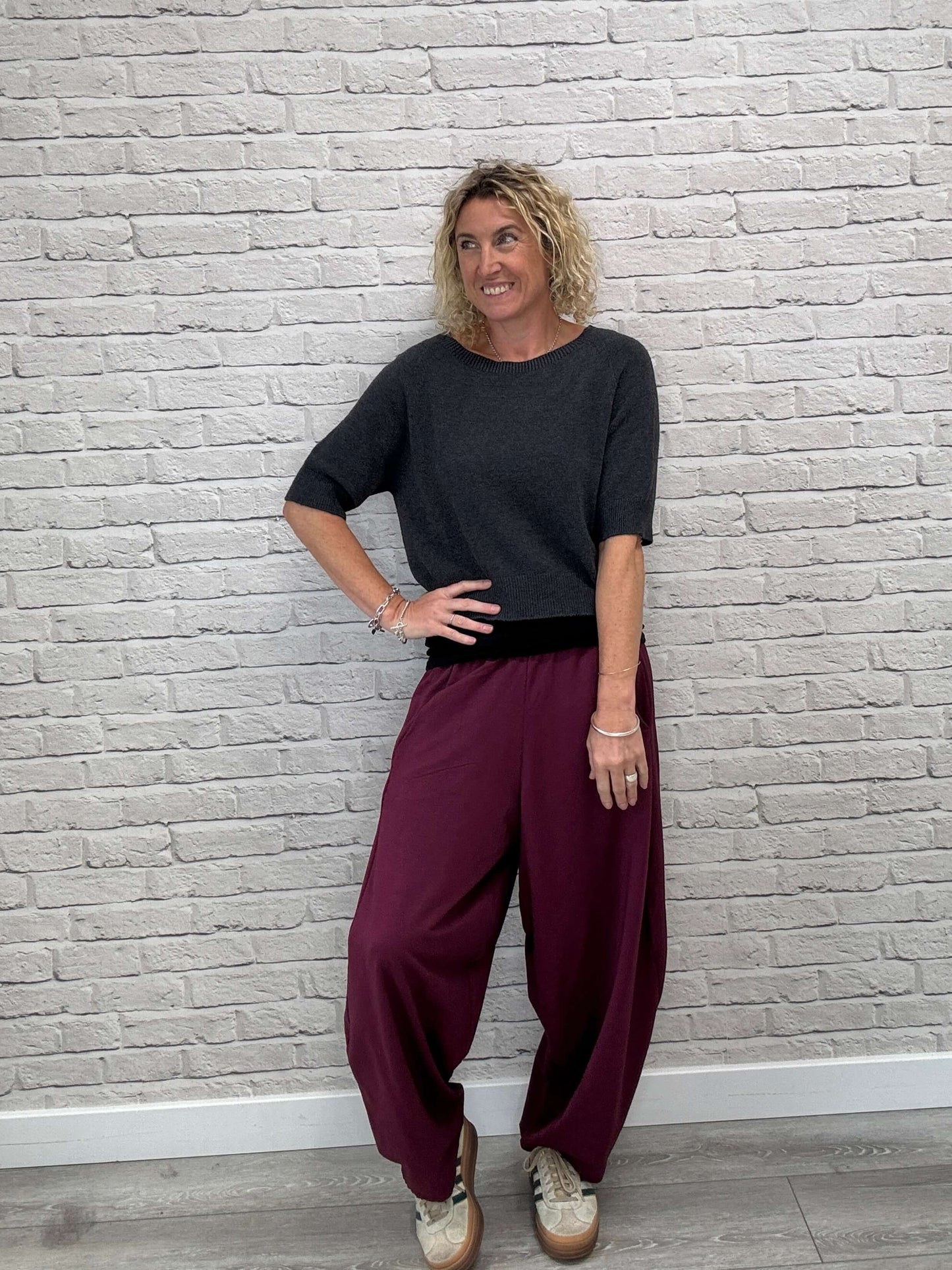 Barrel Joggers | Plum (NEW)