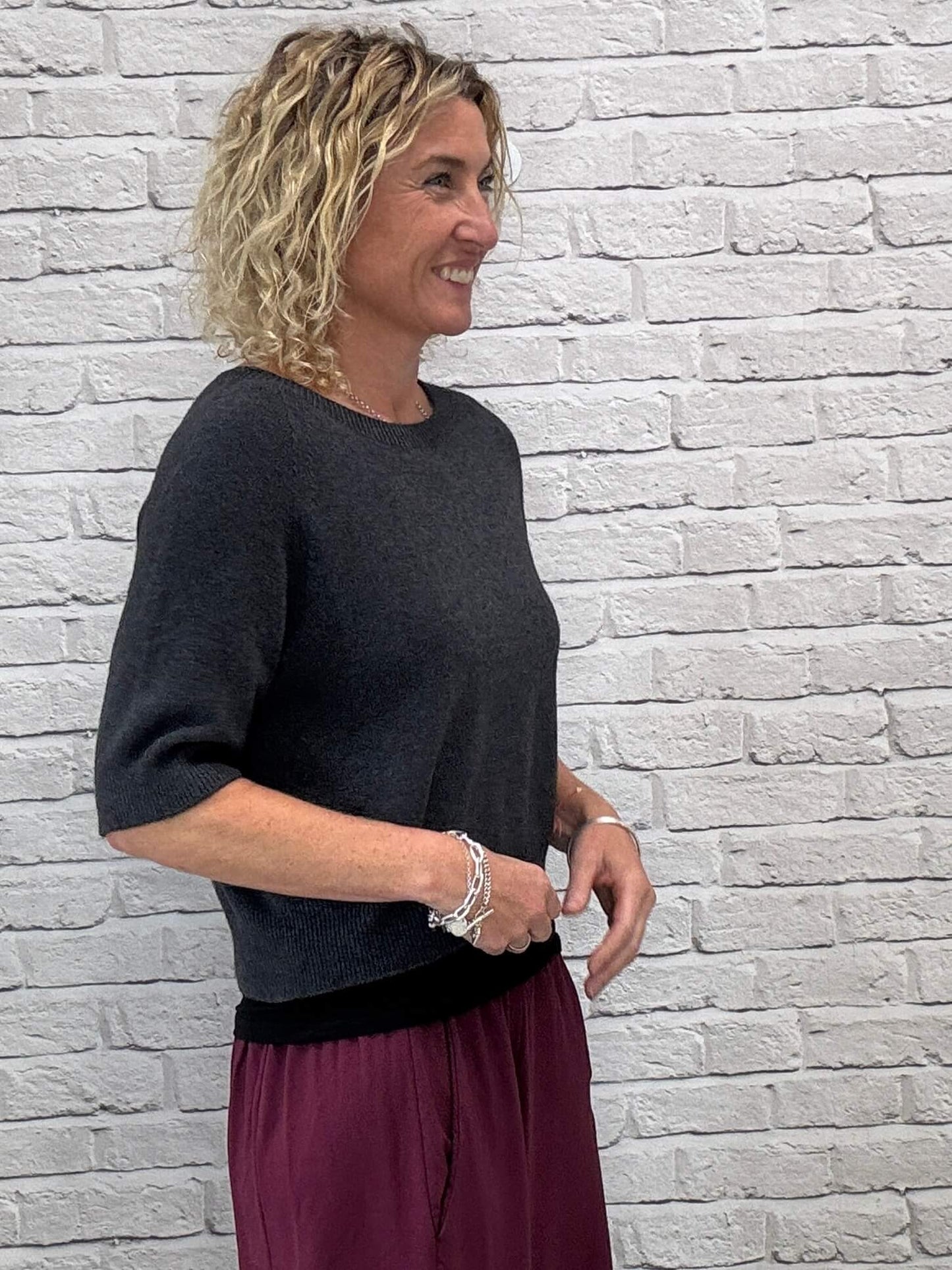 Charlotte Knit | Graphite