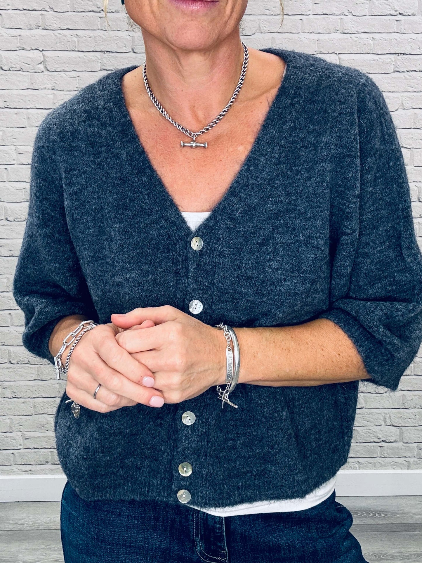 Milla Cardigan | Charcoal (NEW)
