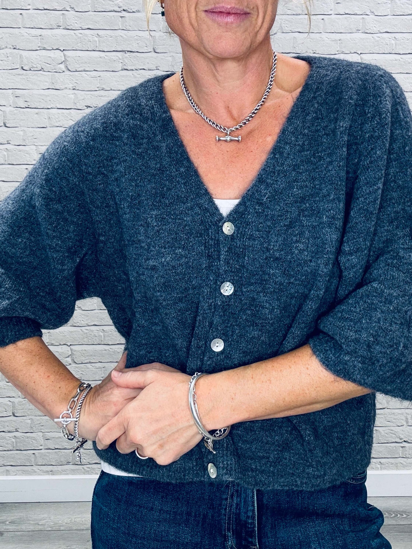 Milla Cardigan | Charcoal (NEW)