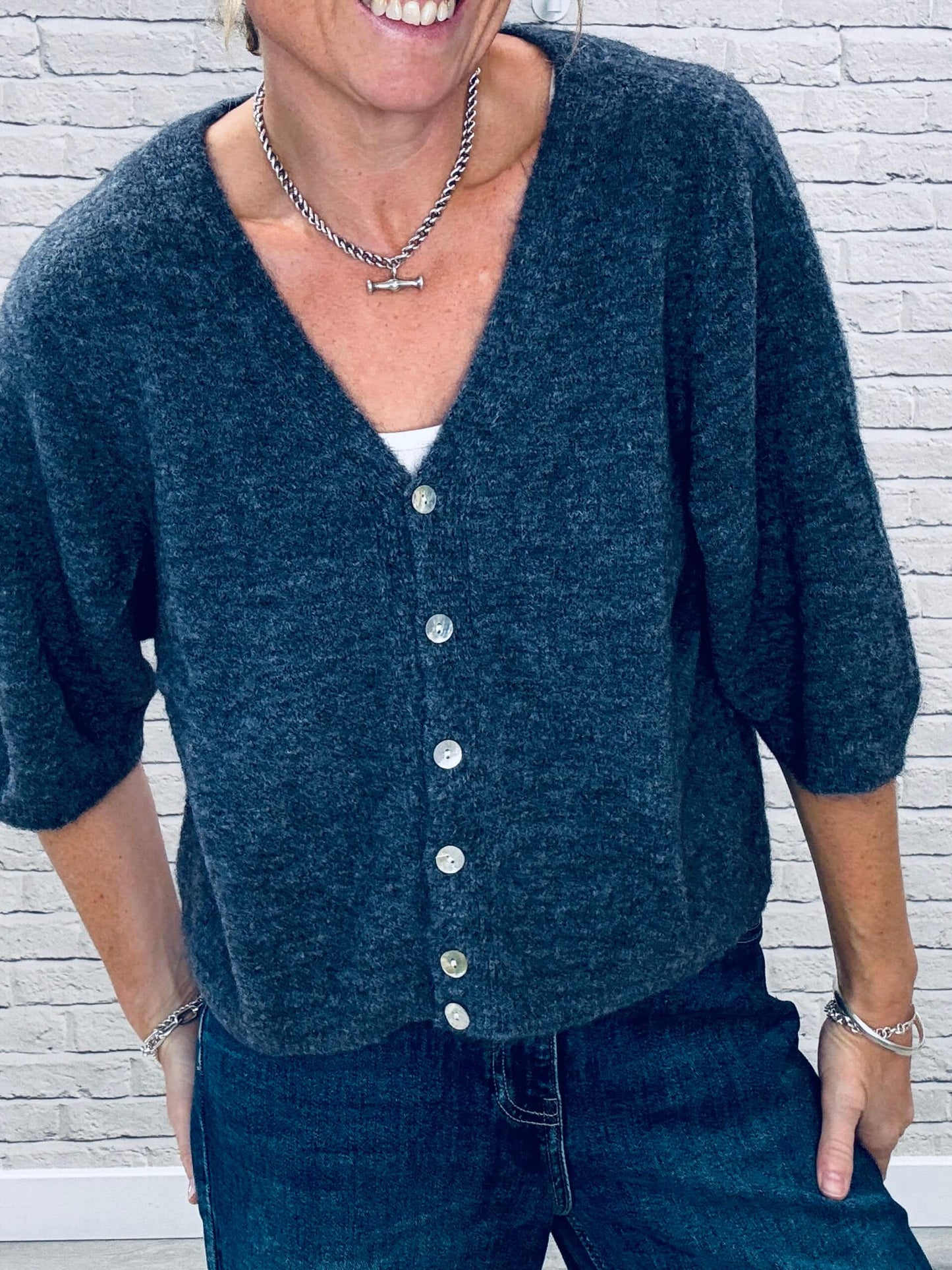 Milla Cardigan | Charcoal (NEW)
