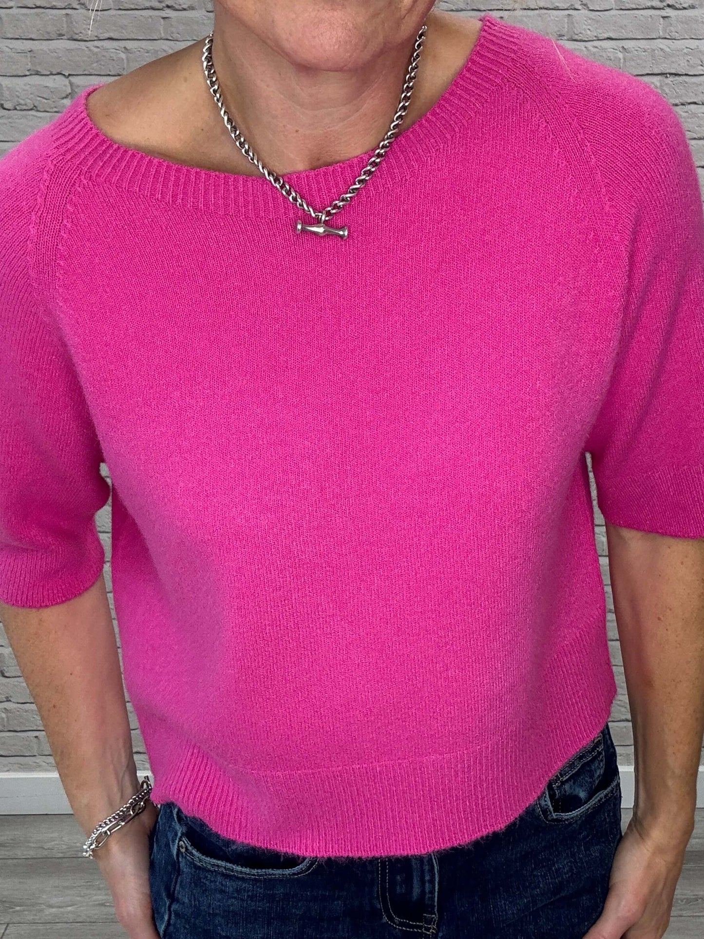 Charlotte Knit | Fuchsia