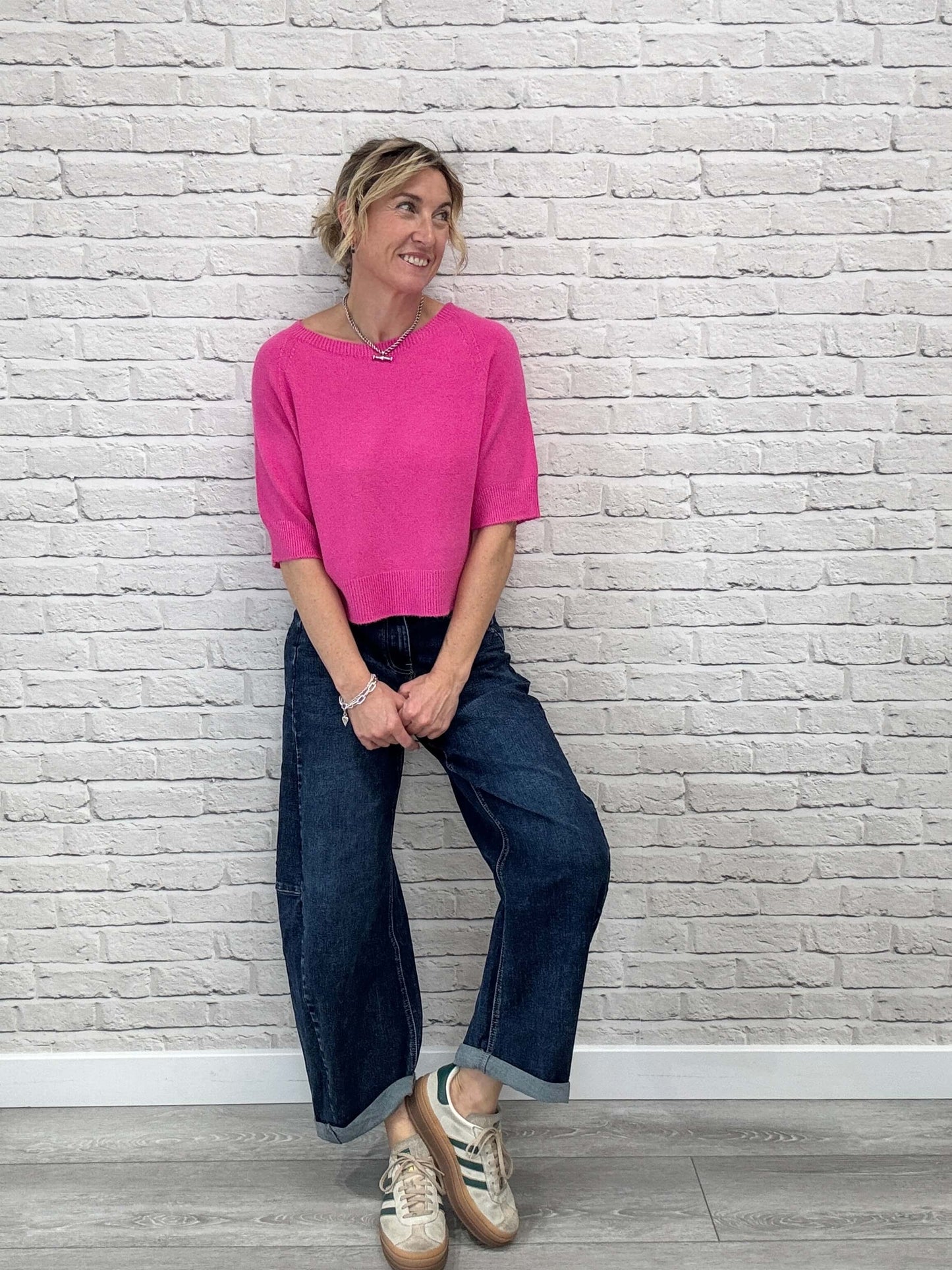 Charlotte Knit | Fuchsia