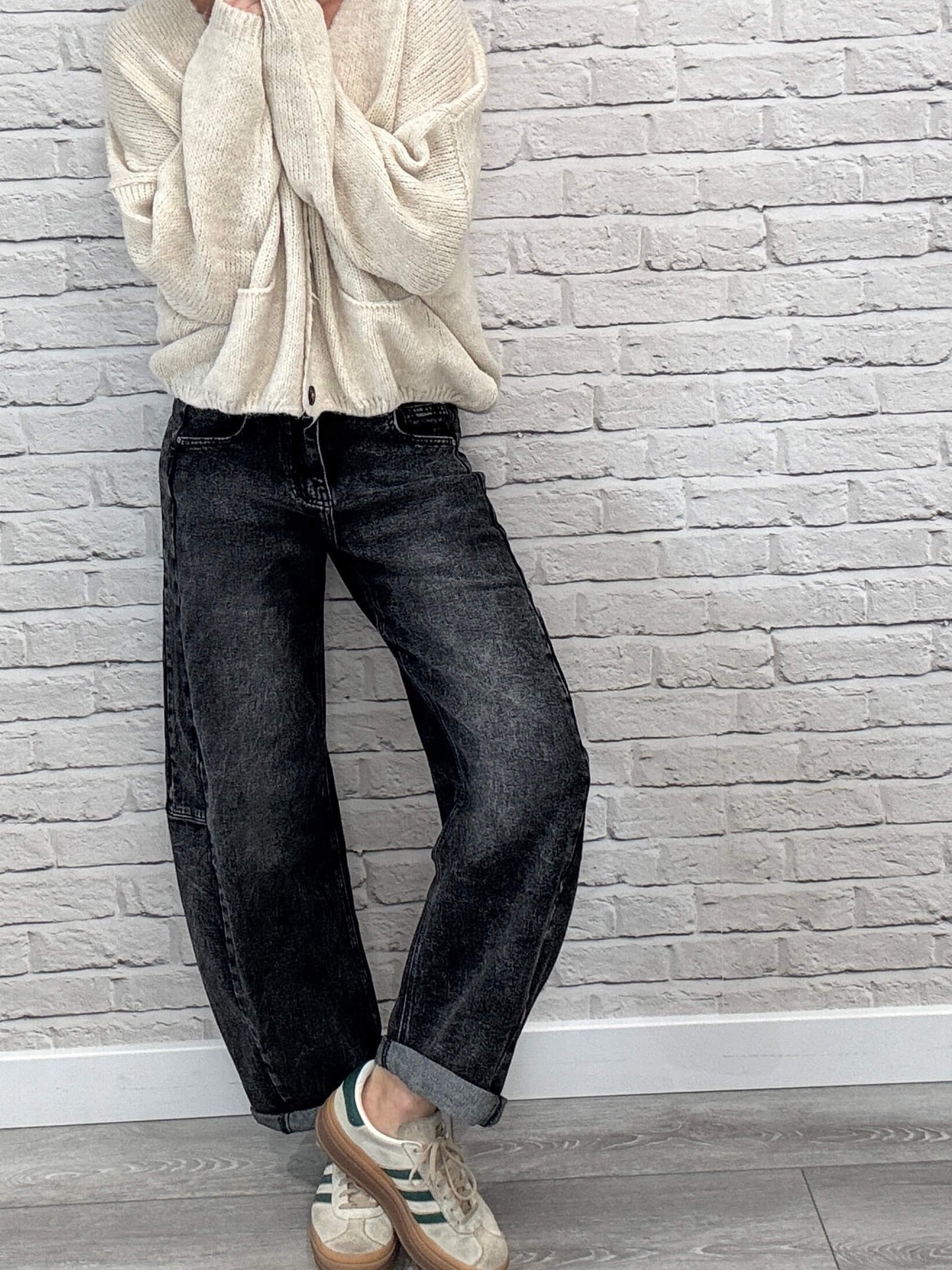 Carnaby Barrel Jean | Black