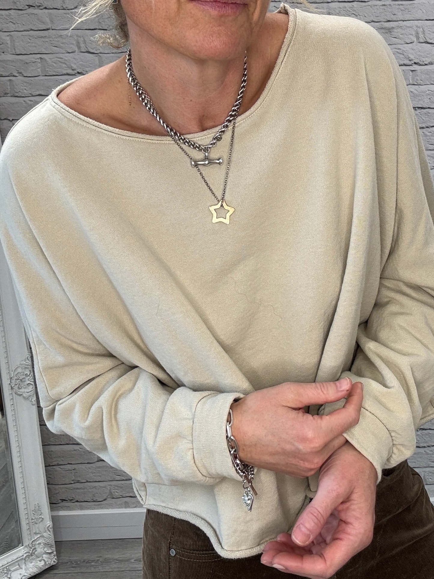 Maeve Sweatshirt | Almond Milk
