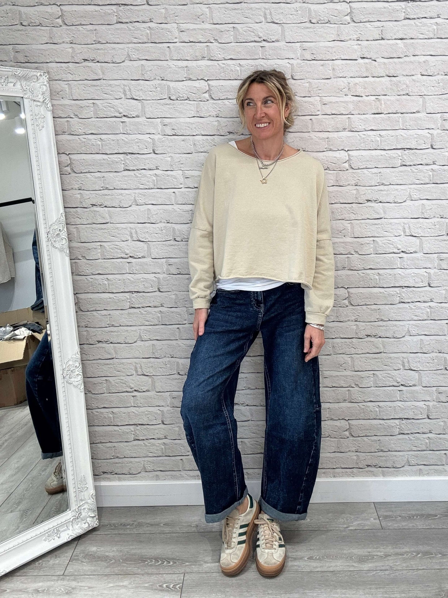 Maeve Sweatshirt | Almond Milk