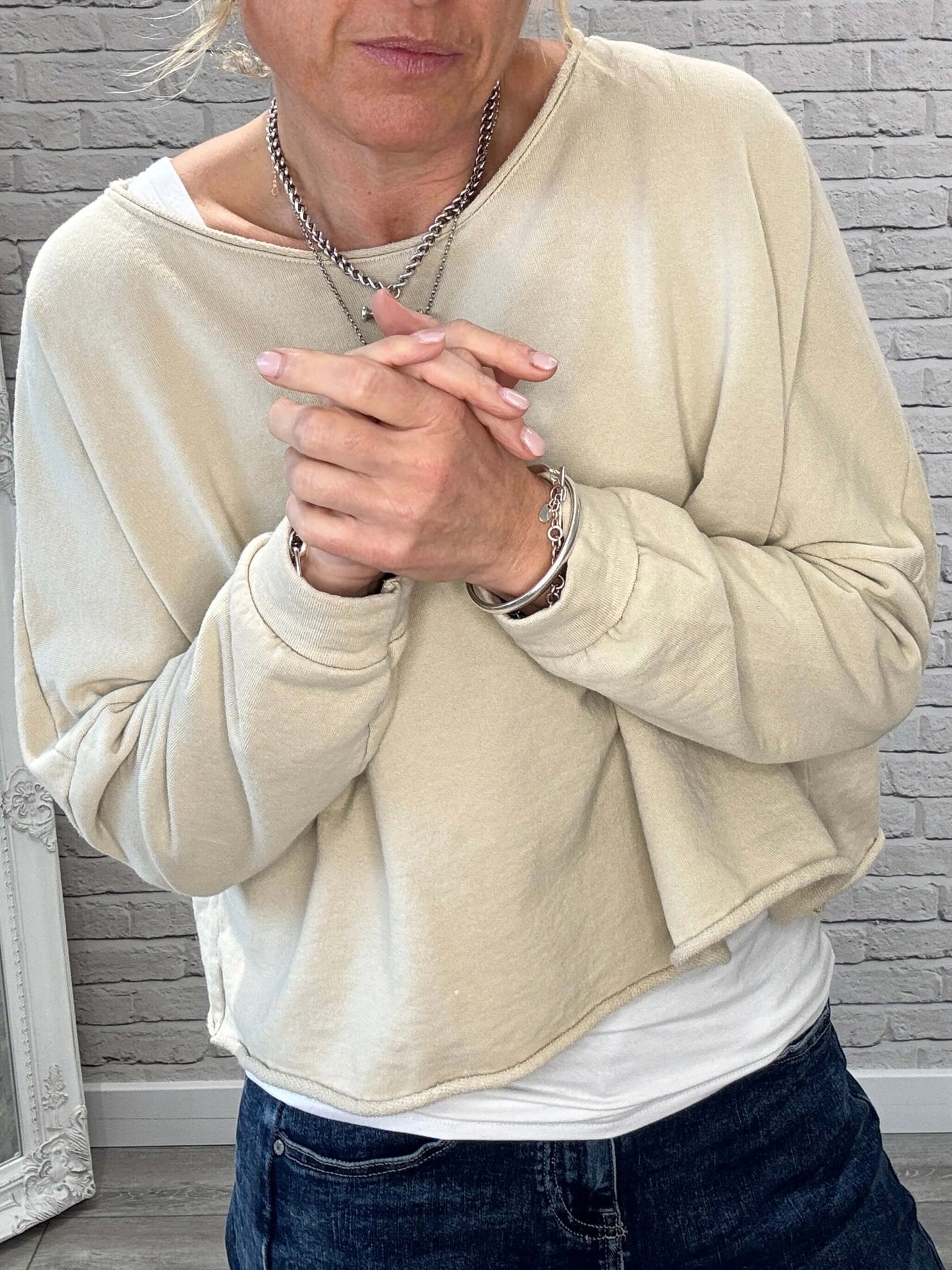 Maeve Sweatshirt | Almond Milk