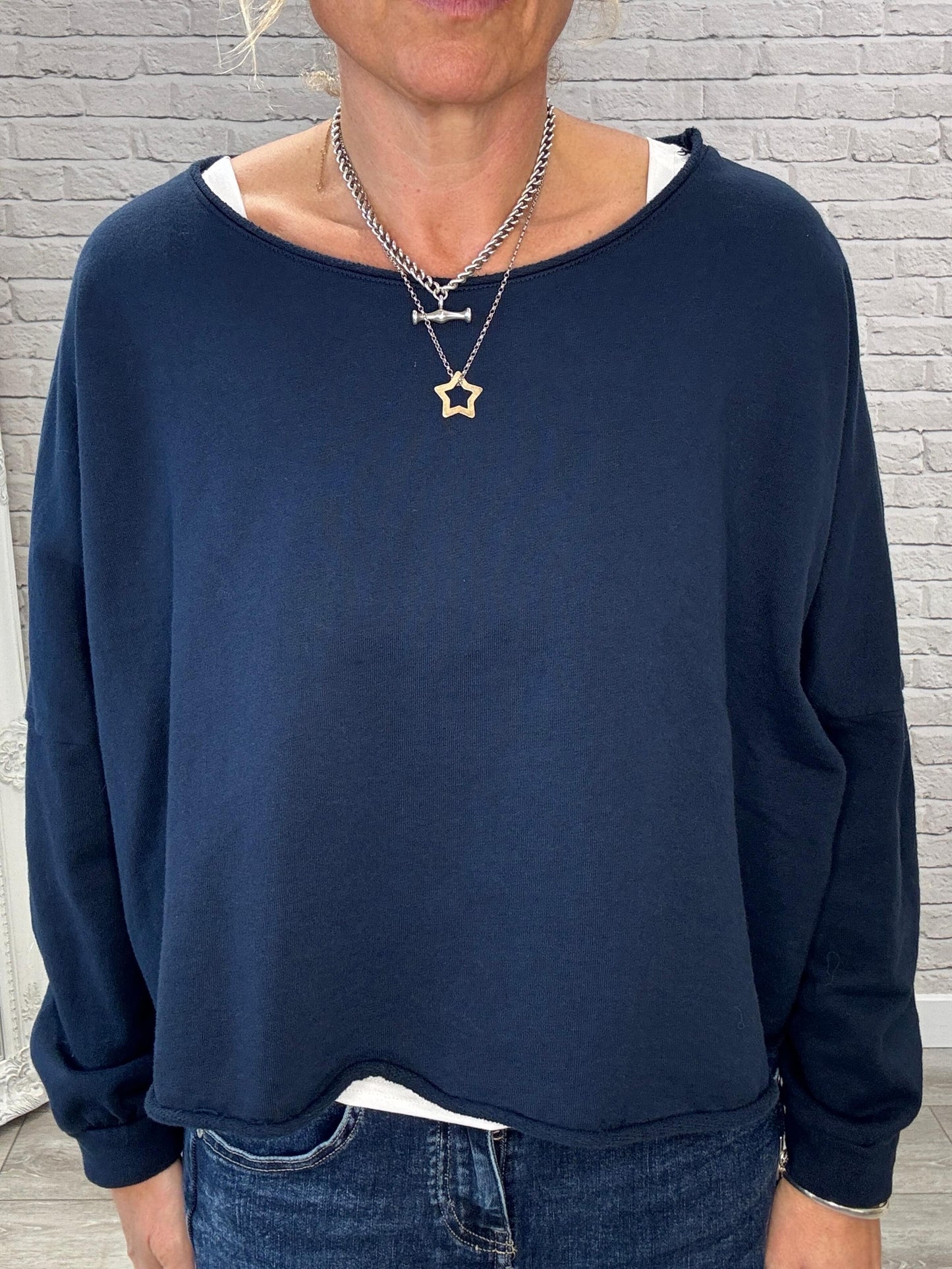 Maeve Sweatshirt | Navy Blue
