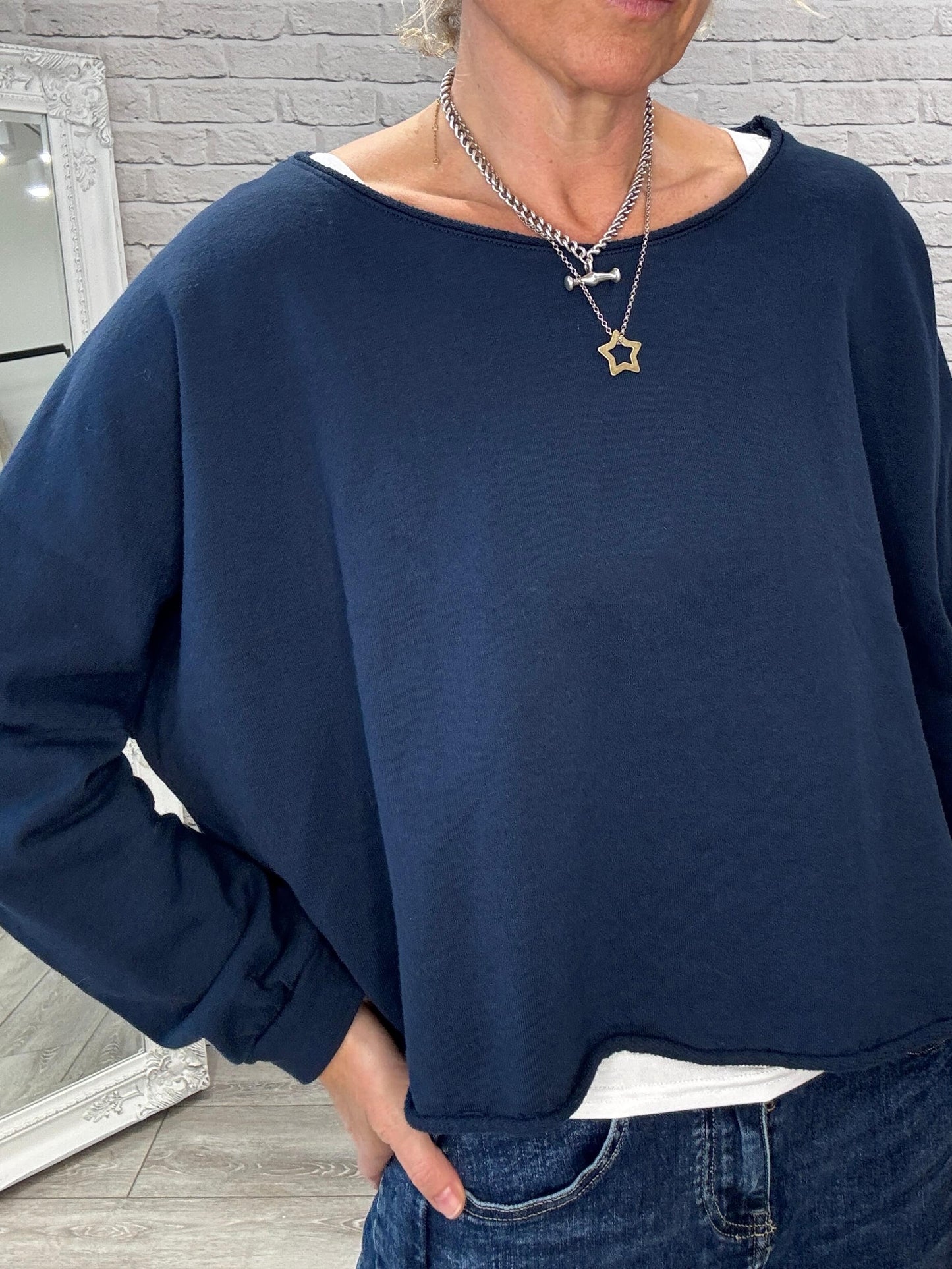Maeve Sweatshirt | Navy Blue
