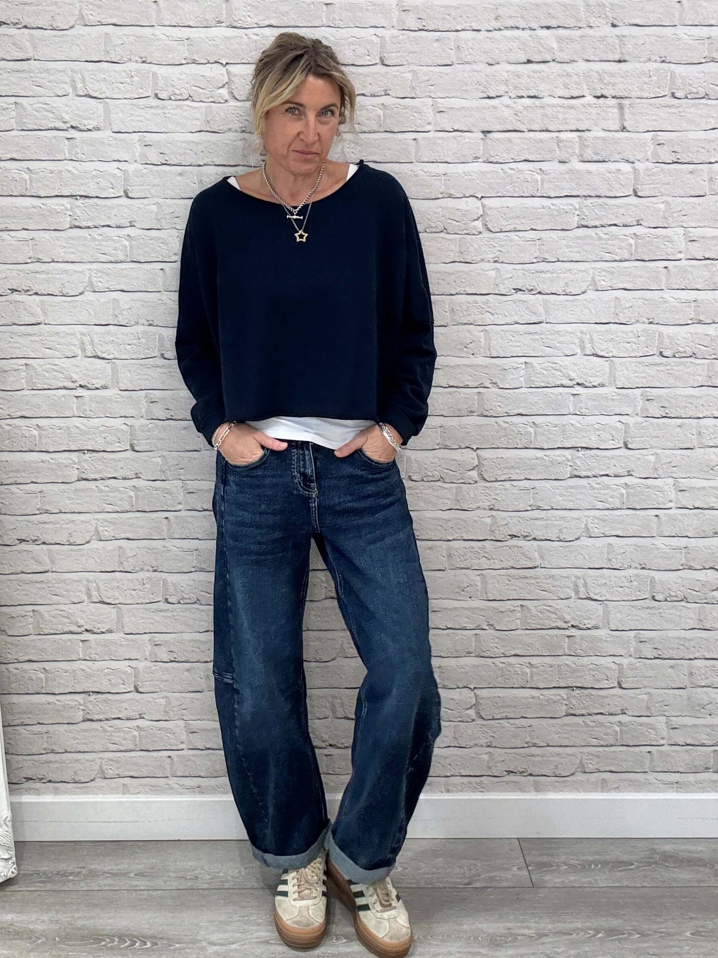 Maeve Sweatshirt | Navy Blue