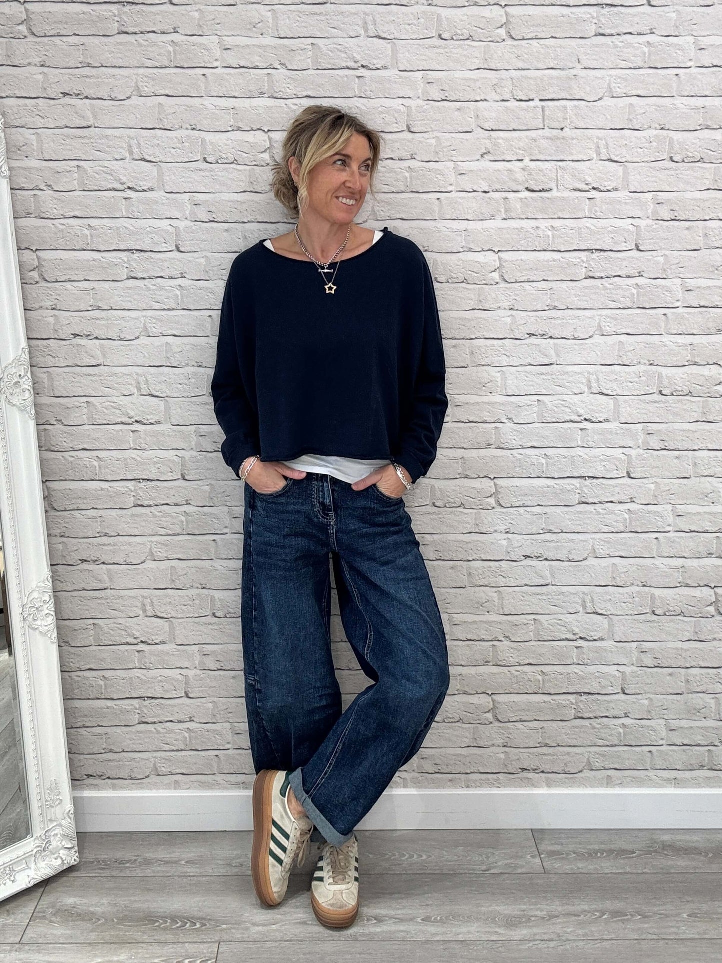 Maeve Sweatshirt | Navy Blue