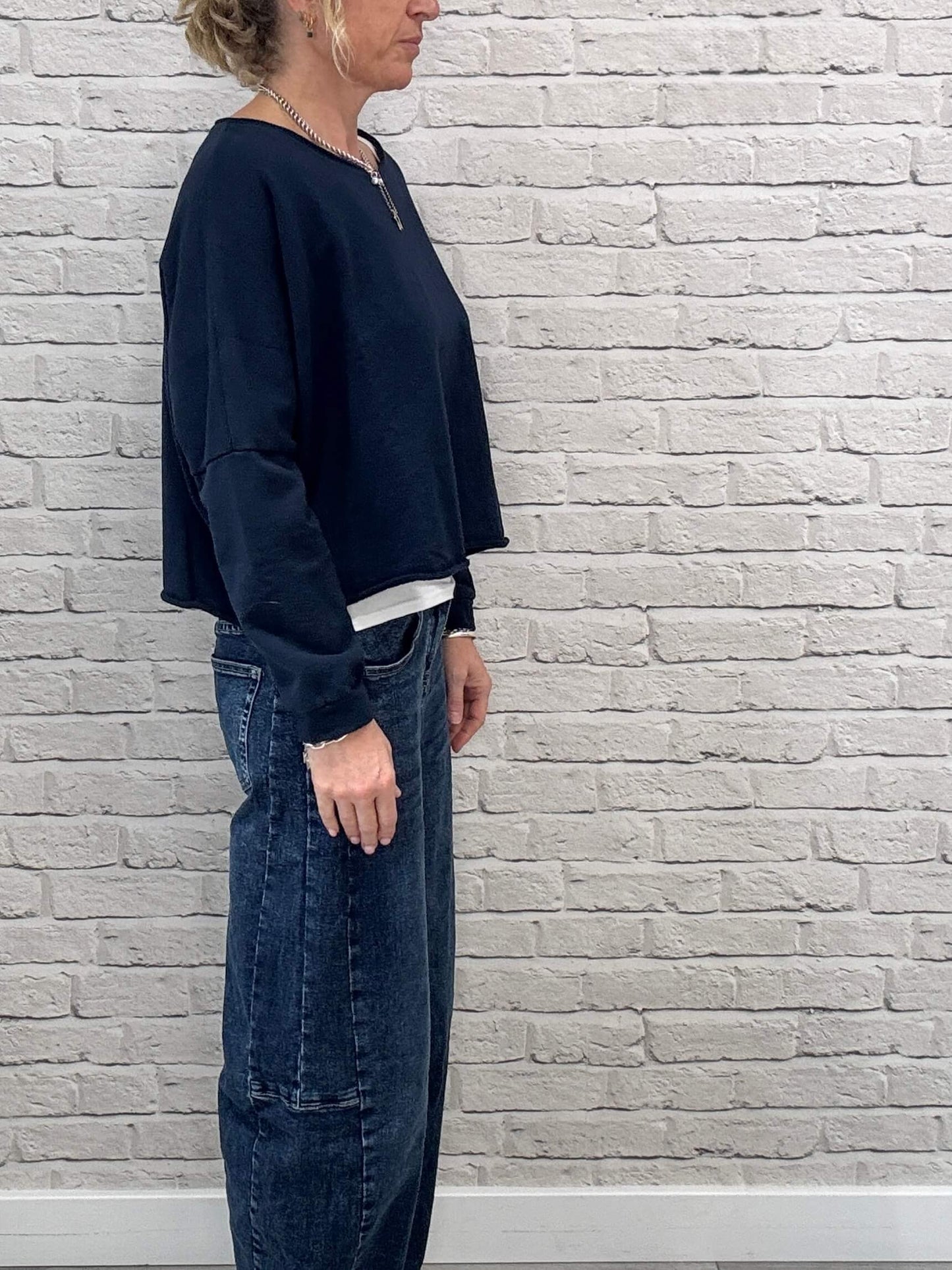 Maeve Sweatshirt | Navy Blue