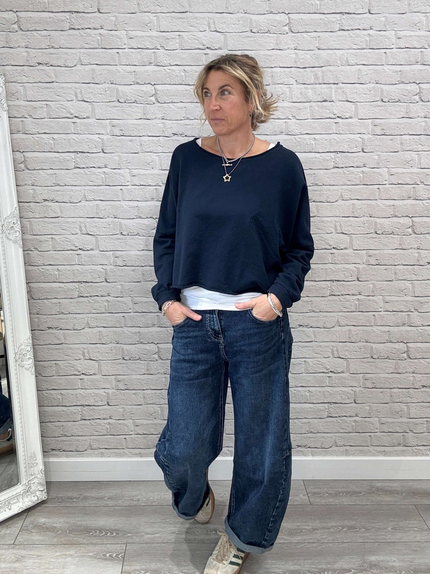 Maeve Sweatshirt | Navy Blue