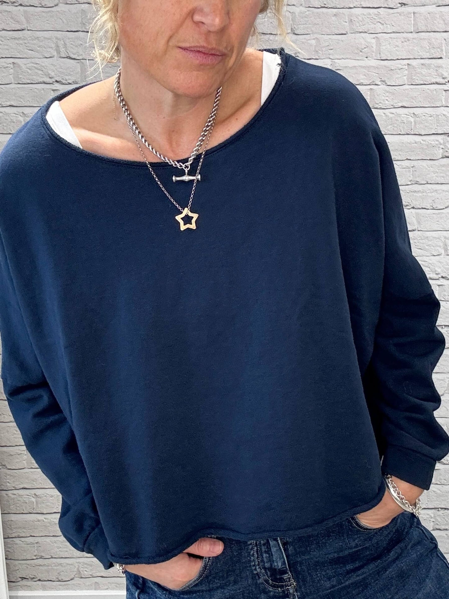Maeve Sweatshirt | Navy Blue